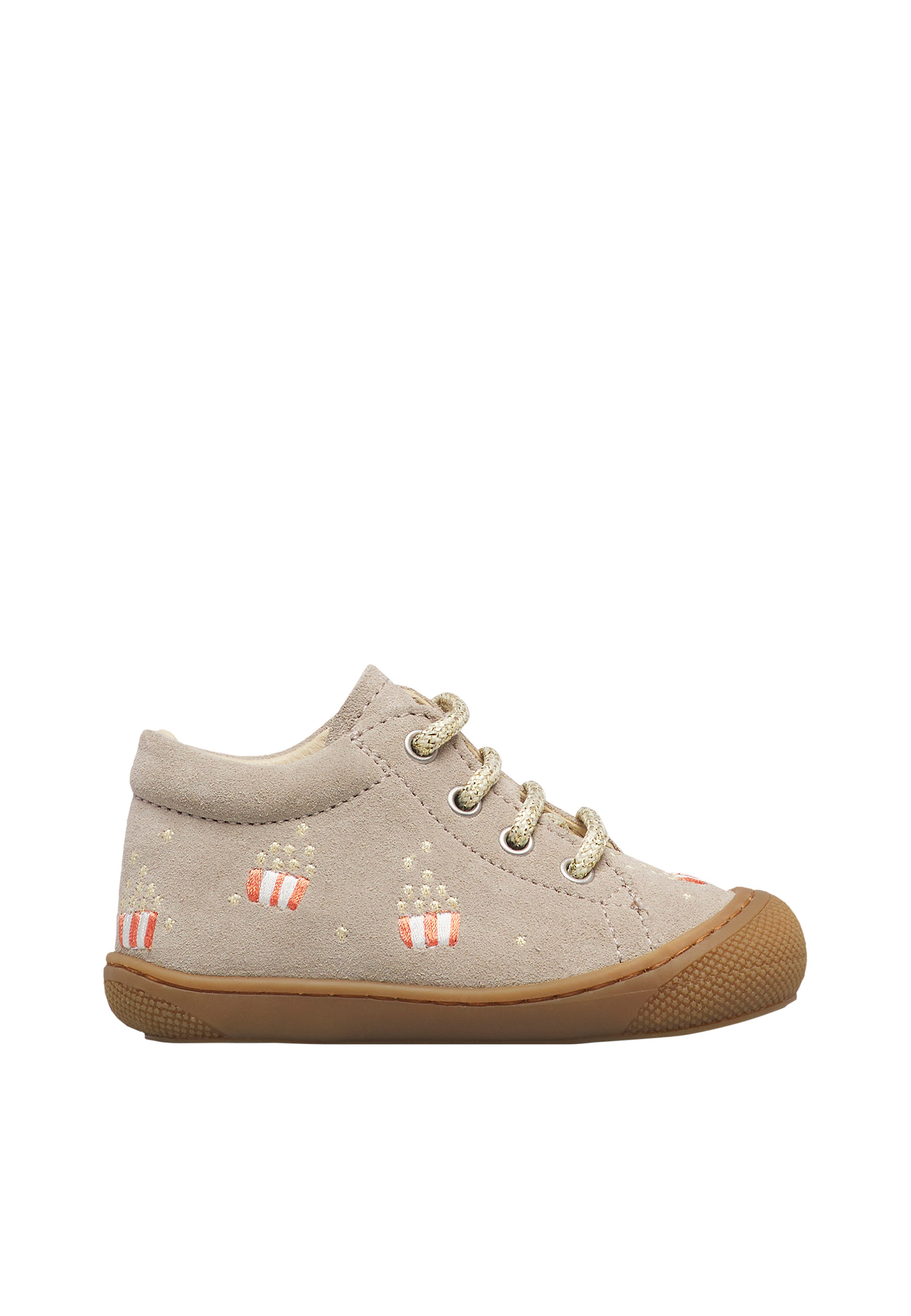 Chaussures premiers pas en suède COCOON EMBR.POPCORN, NATURINO