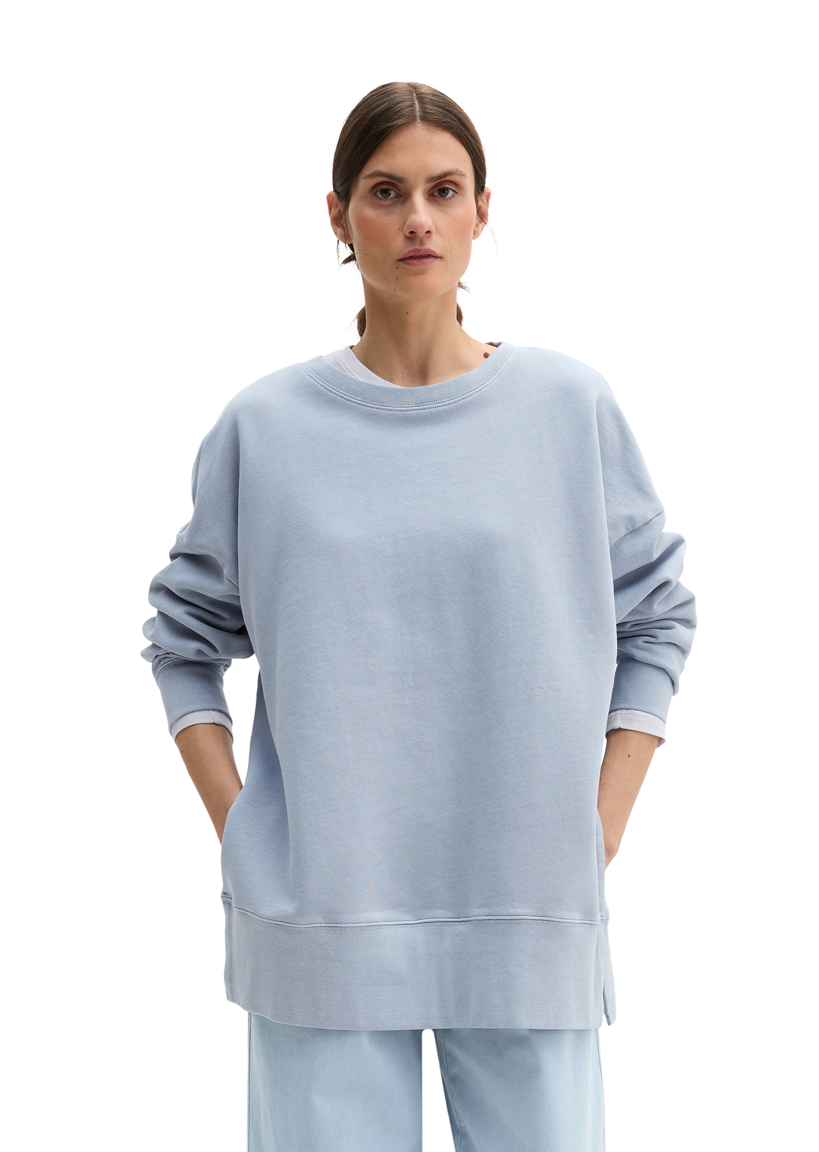 Sweat-shirt à logo loose avec du coton recyclé, MARC O'POLO