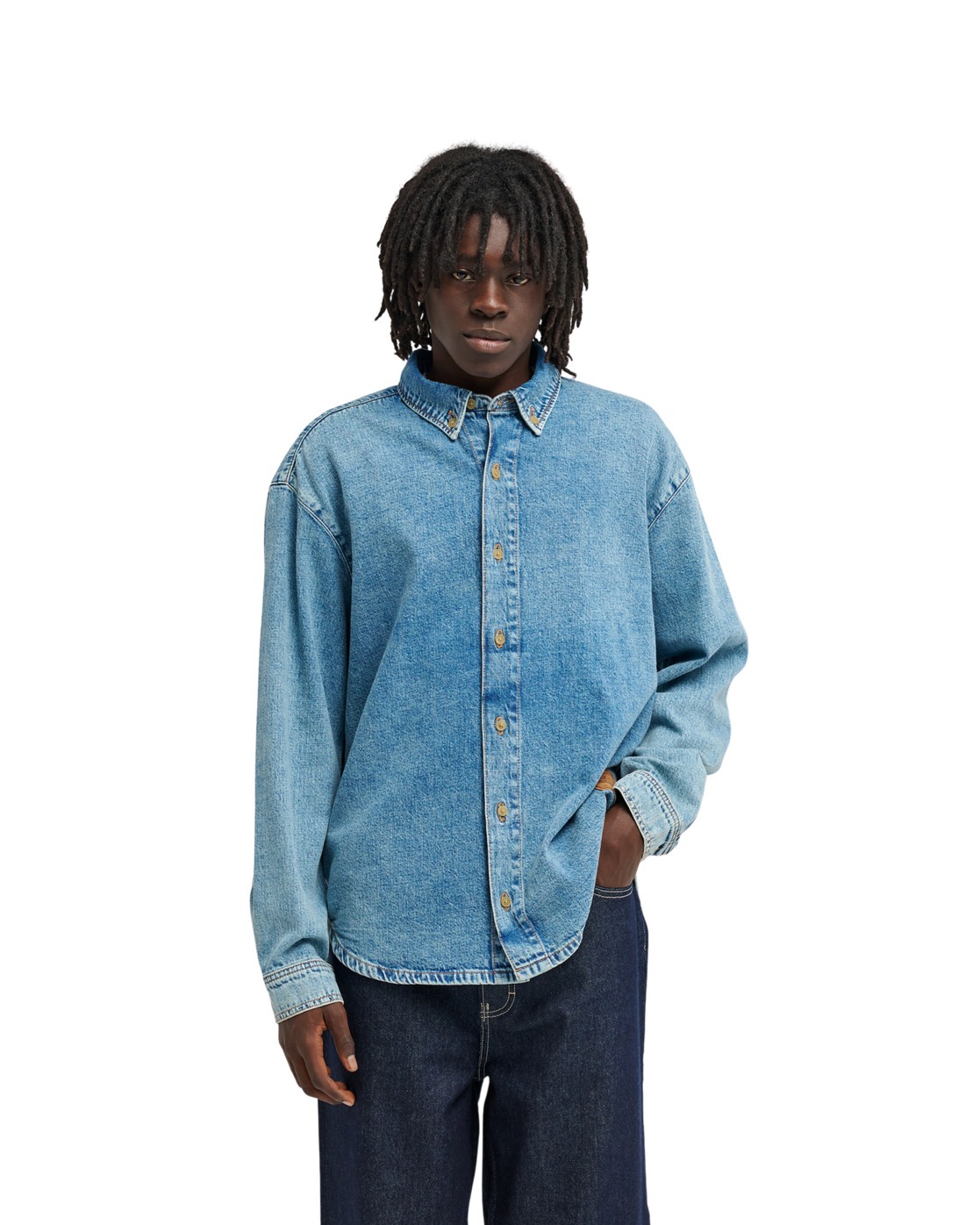 Chemise manches longues RELAX DENIM, ELEMENT