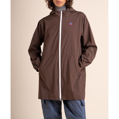 Amelot Recycled Hooded Windbreaker with Zip Fastening, Mid-Length FLOTTE