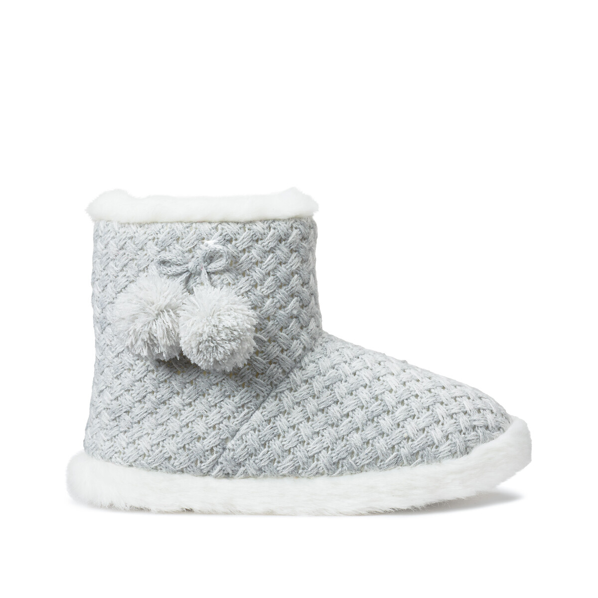 Glamorous cream fluffy slipper boots in cream | ASOS
