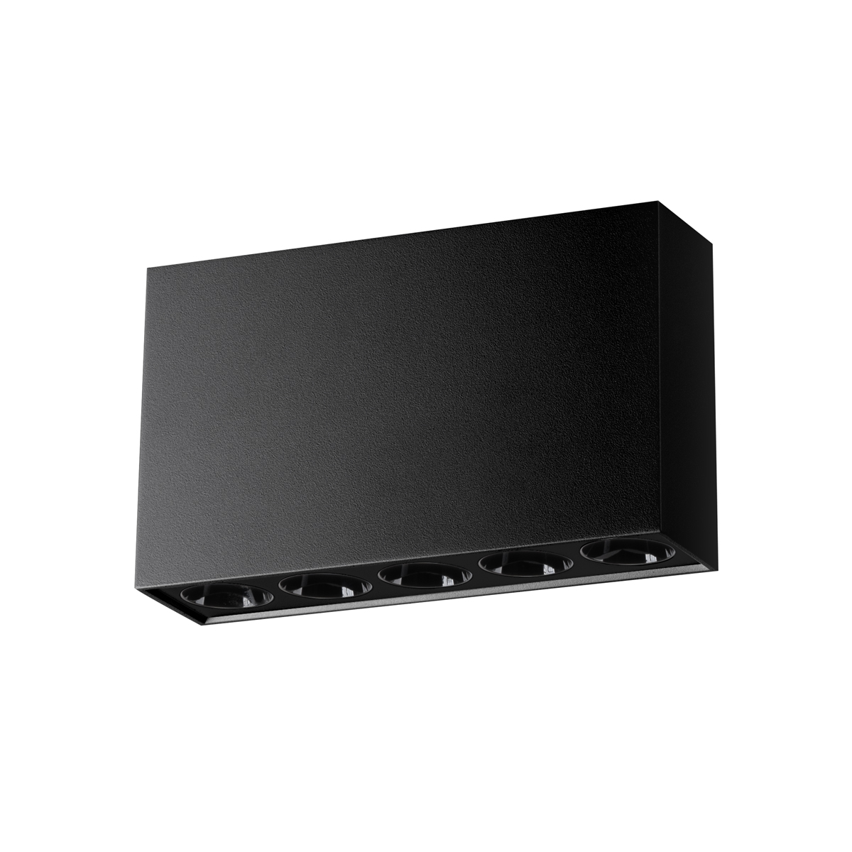 Plafonnier Aluminium Noir LED 5 Sole, EDEN