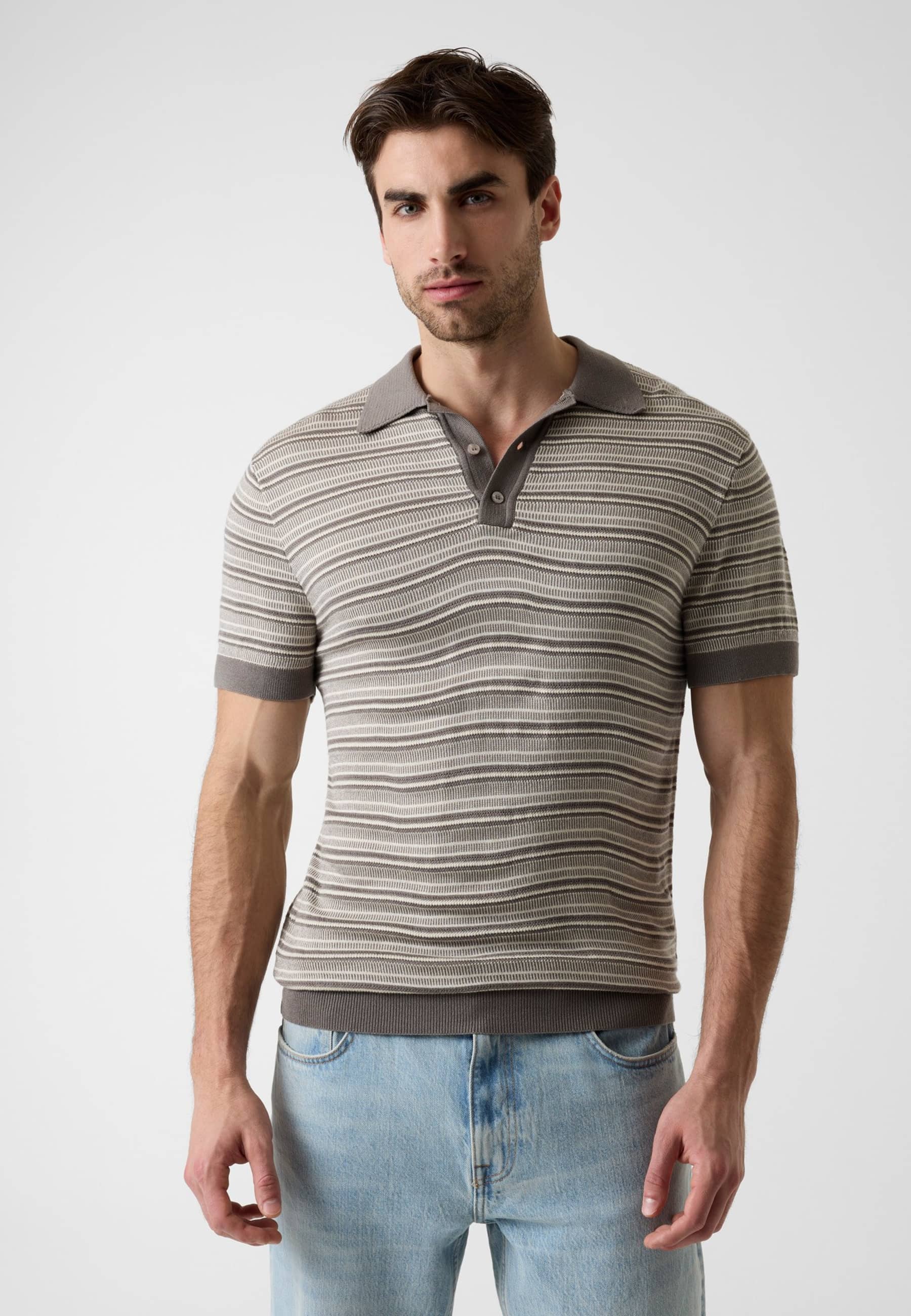Pull Polo Rayé, GUESS