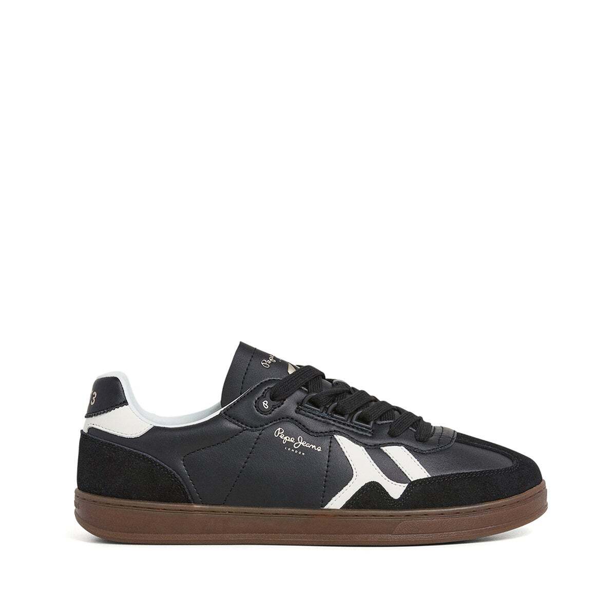 Baskets En Cuir Avec Détails En Daim- Ball, PEPE JEANS