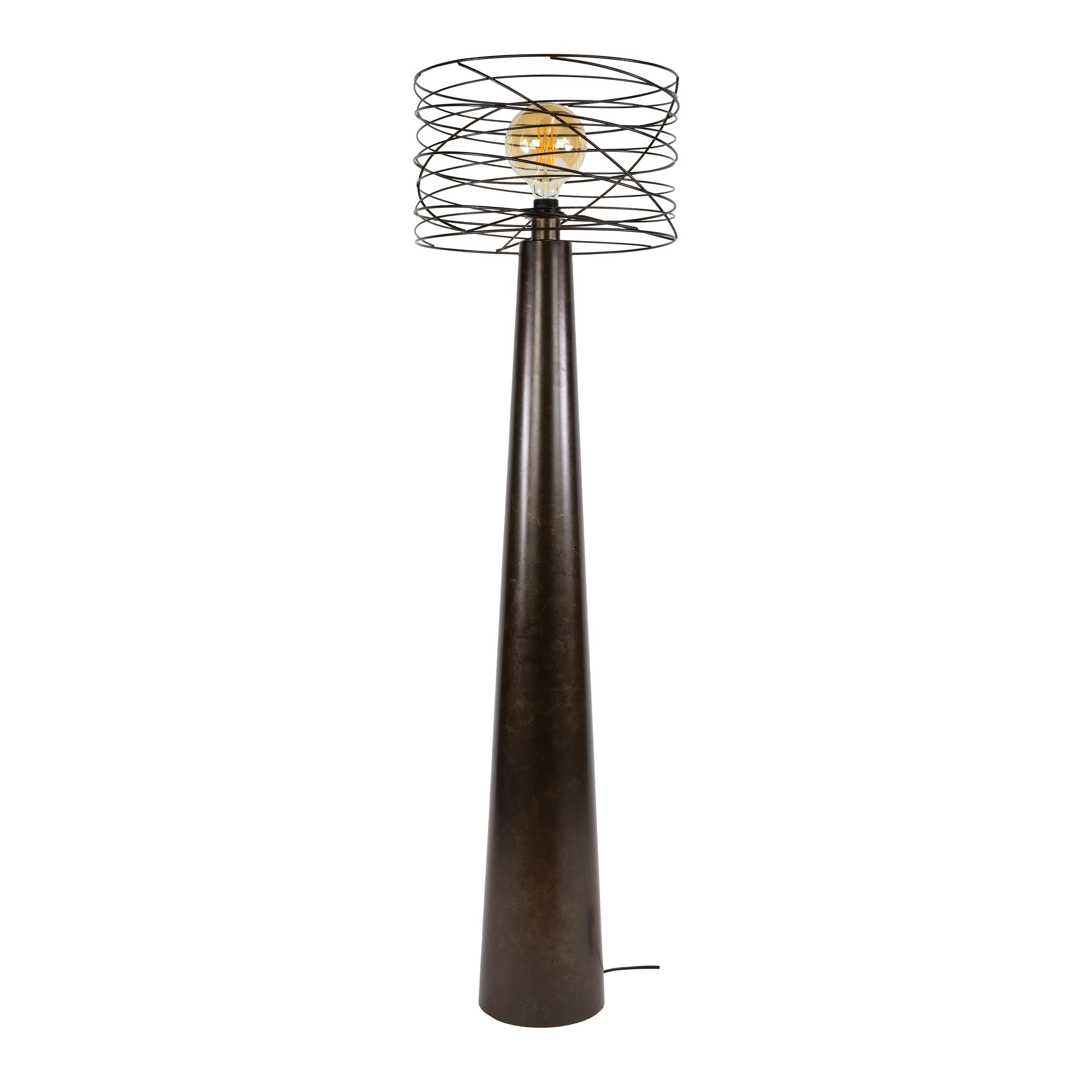 Lampadaire en métal, pied conique RALF, PIER IMPORT