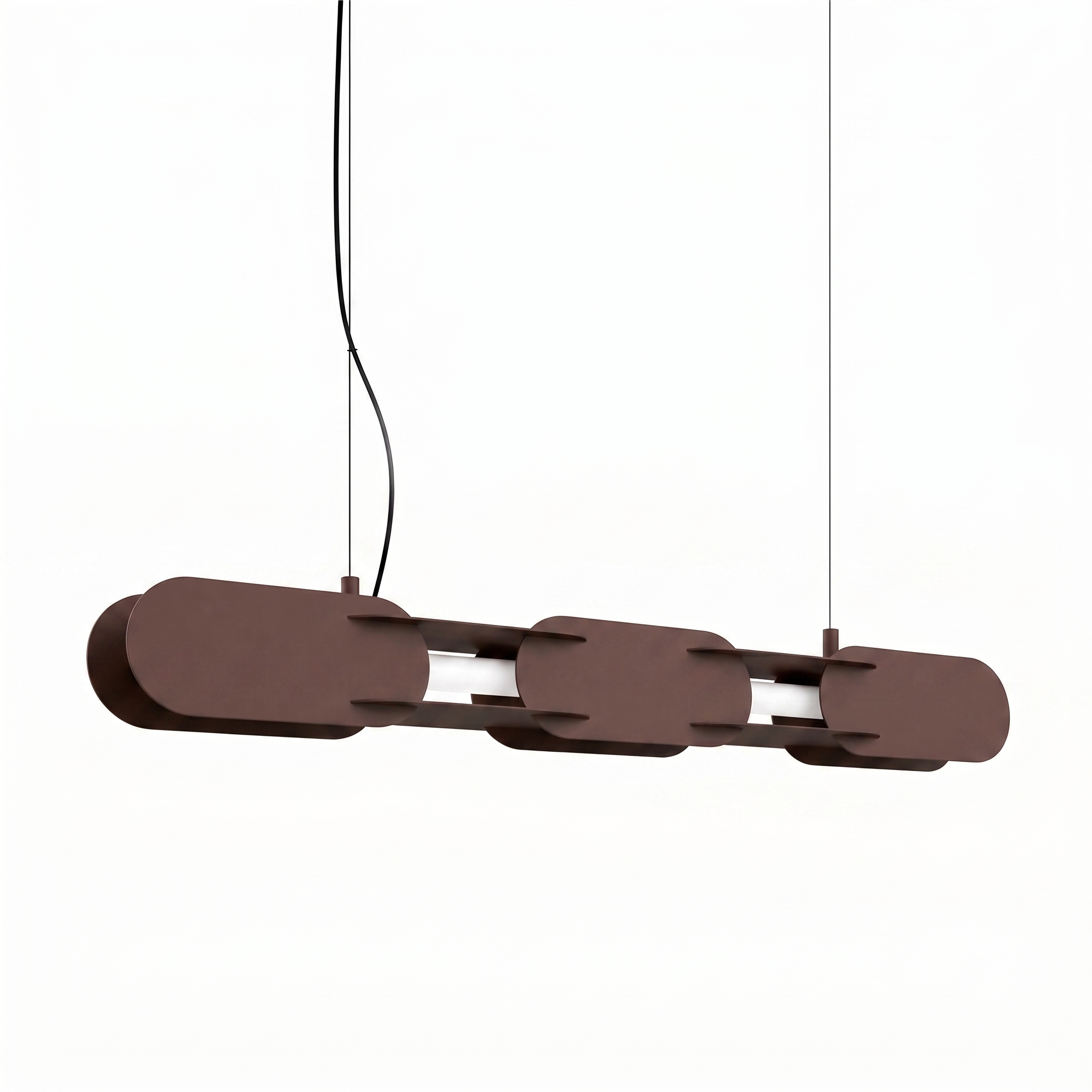 Suspension Acier Marron LED 1 Chain, EDEN