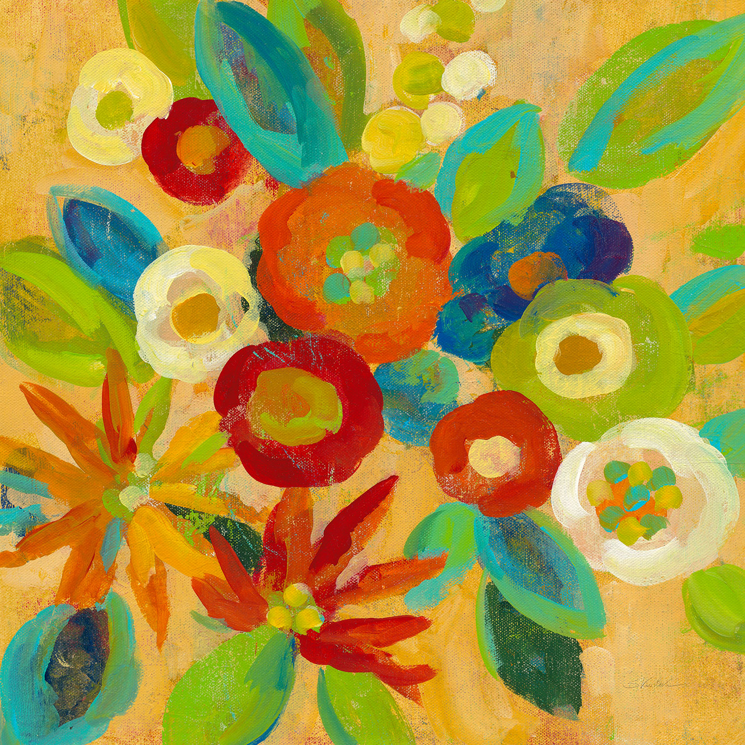 Tableau flower market, HEXOA