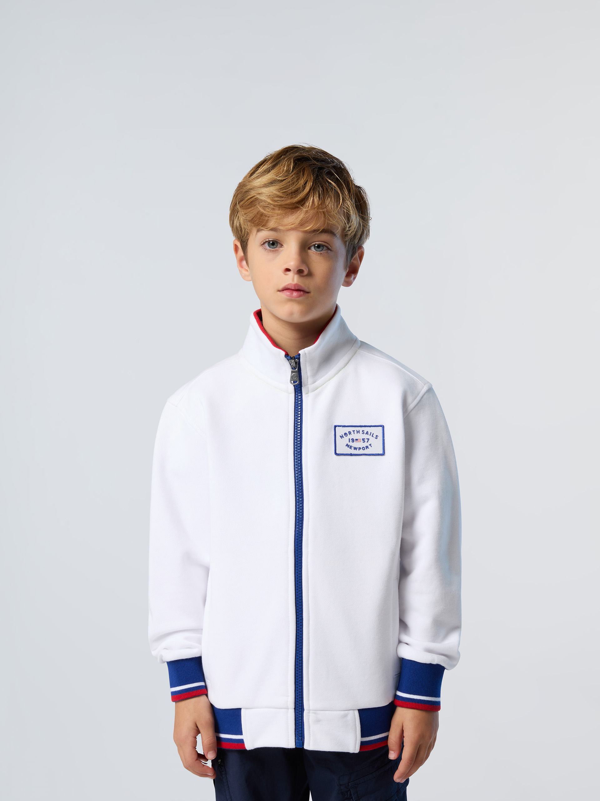 Sweat entièrement zippé avec étiquette Newport, NORTH SAILS