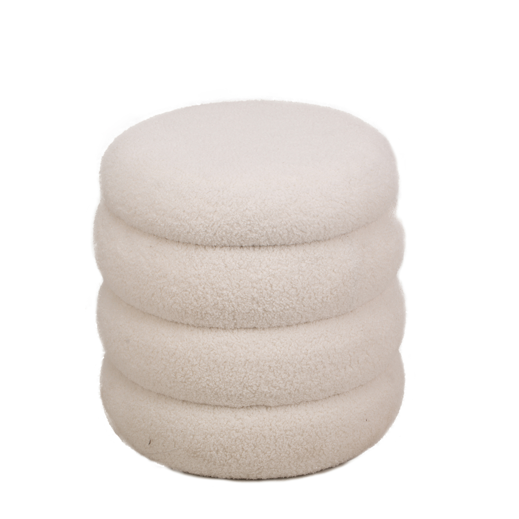 Pouf bouclette avec rangement, FLOKKE, NORDLYS