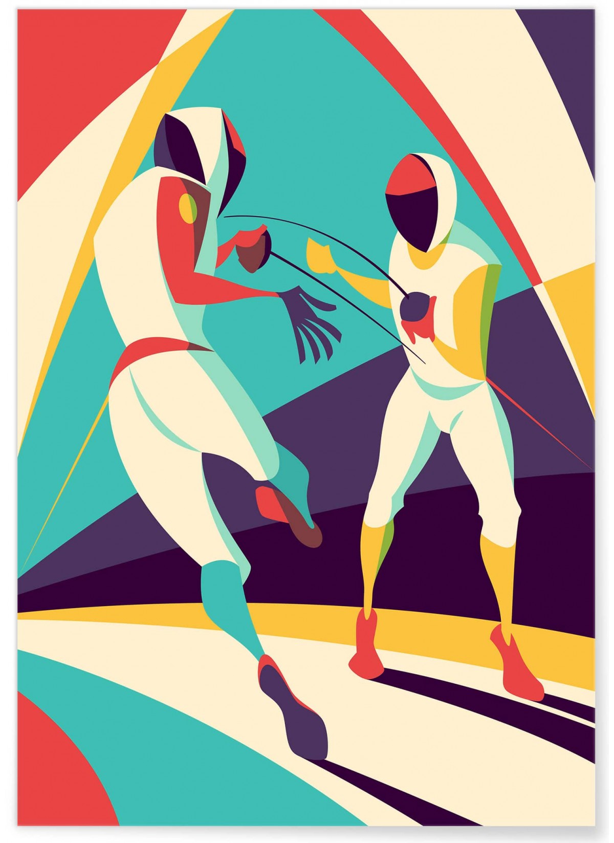 Affiche Escrime, L'AFFICHERIE