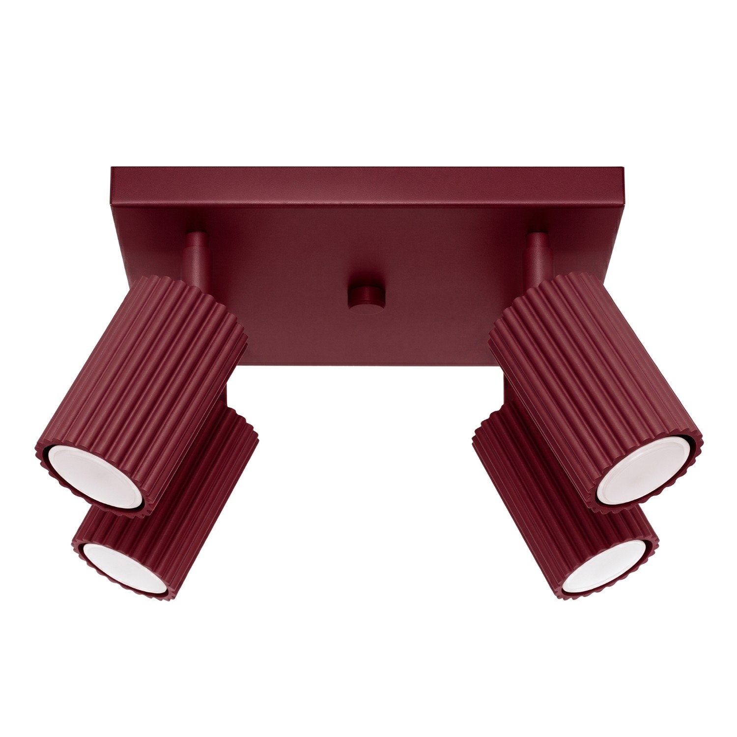 Plafonnier Aluminium Bourgogne GU10 1 Karbon, EDEN