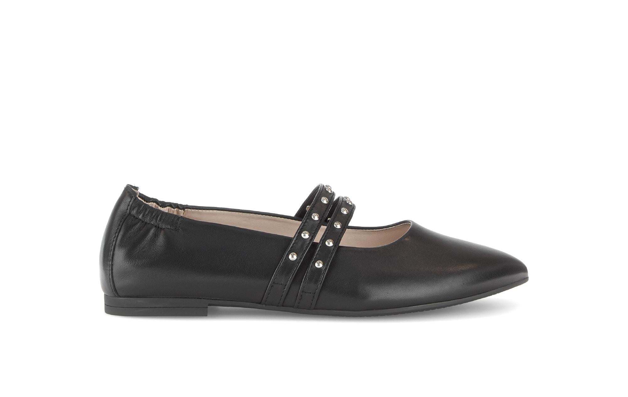 Ballerines en cuir à talon décroché, GABOR