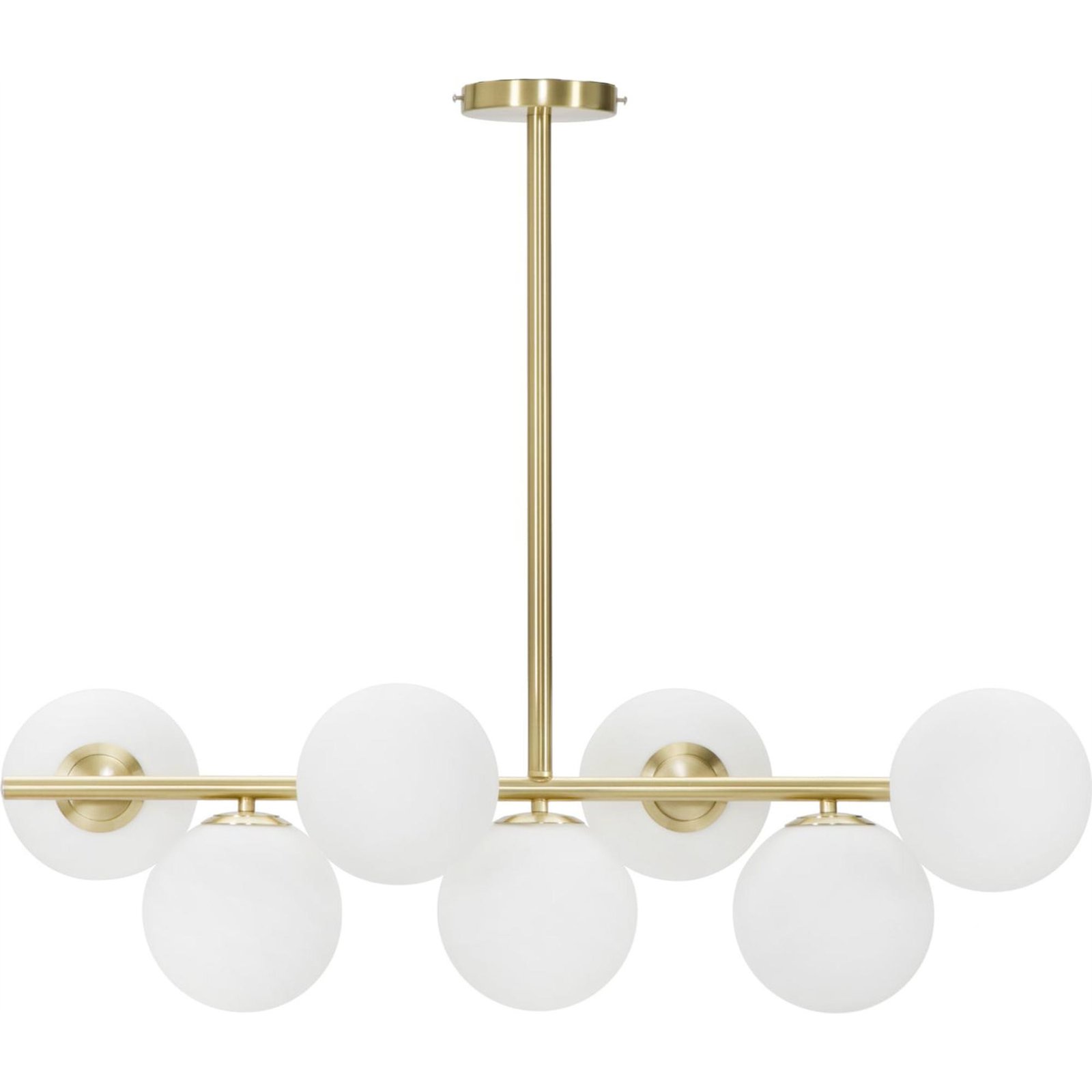 Suspension 7 globes verre et fer GLAM, RECOLLECTION