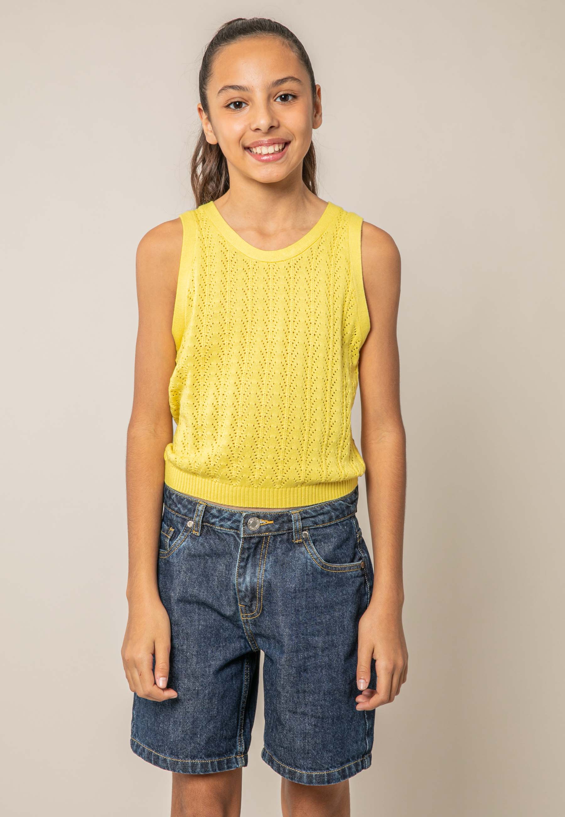Débardeur fille en coton KISHI, DEELUXE