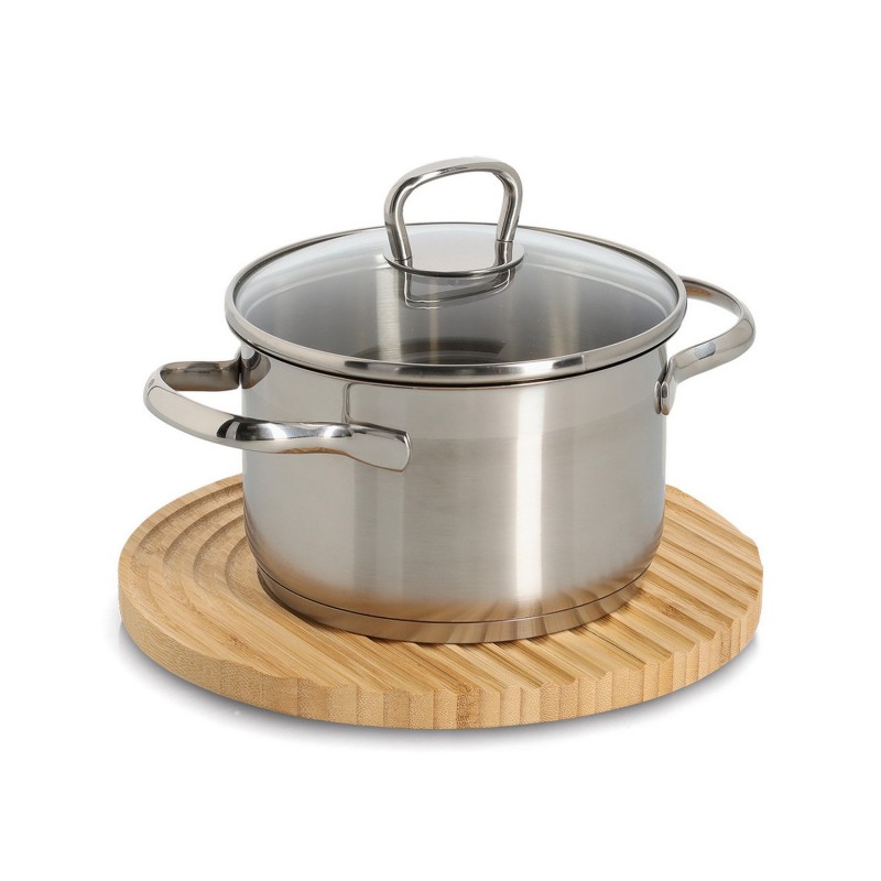 Dessous de plat rond bois bambou, ZELLER PRESENT