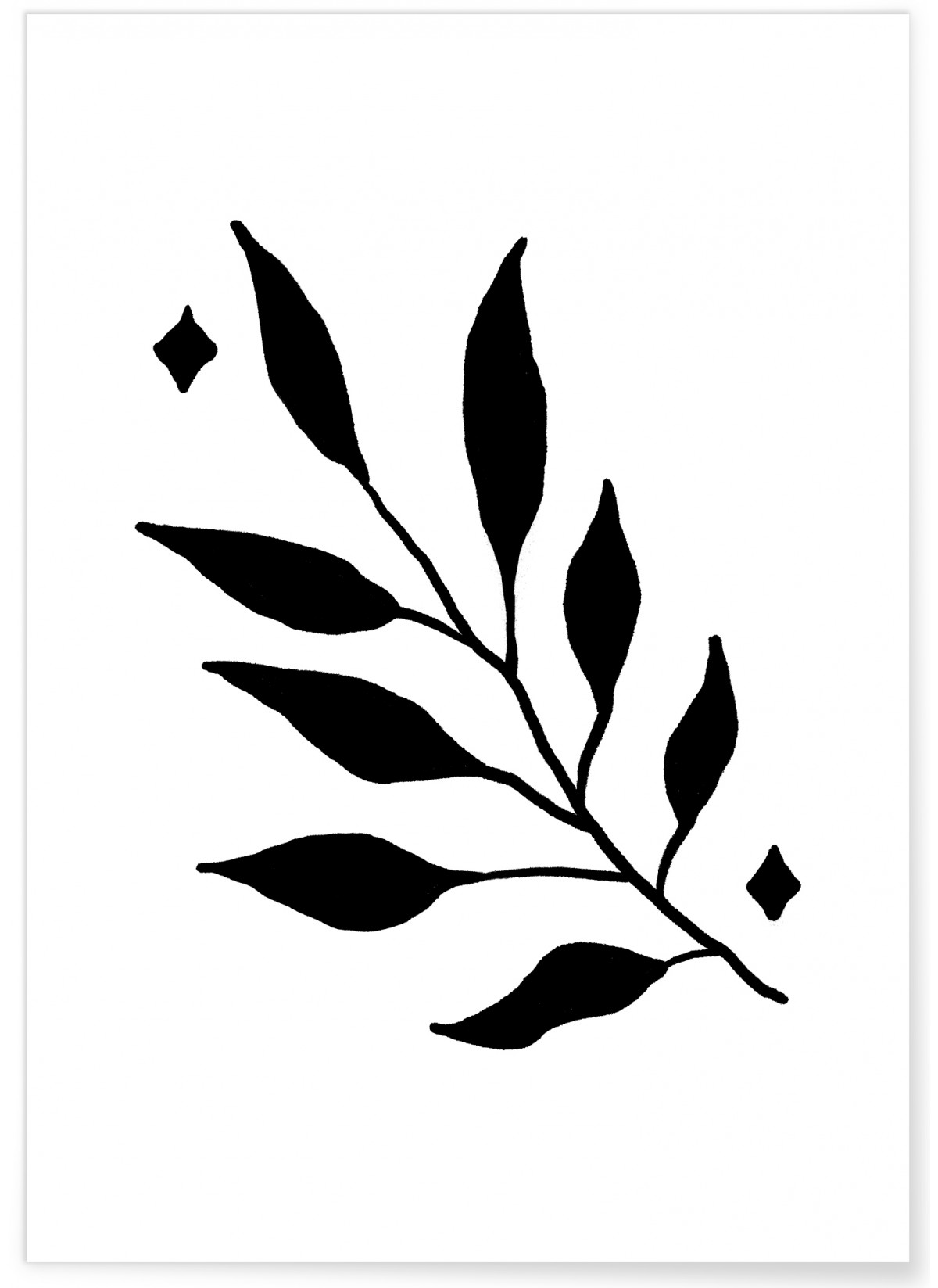 Affiche Abstract Flower 2, L'AFFICHERIE