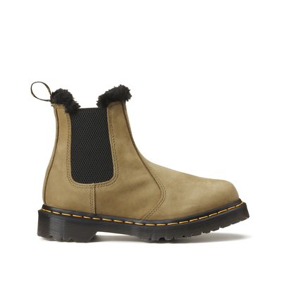 2976 Serena Ankle Boots in Leather with Faux Fur Lining DR. MARTENS