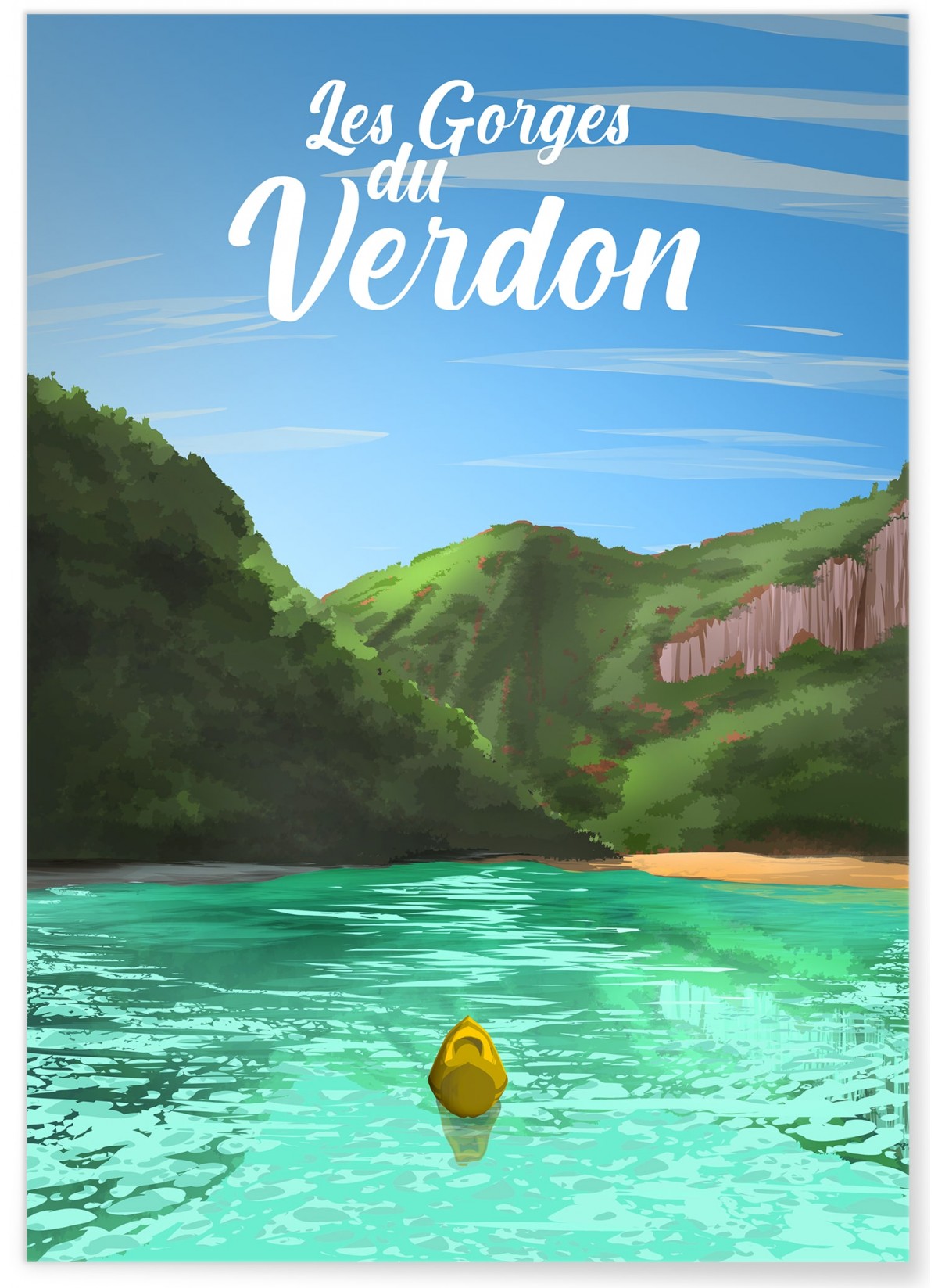 Affiche Les Gorges du Verdon, L'AFFICHERIE