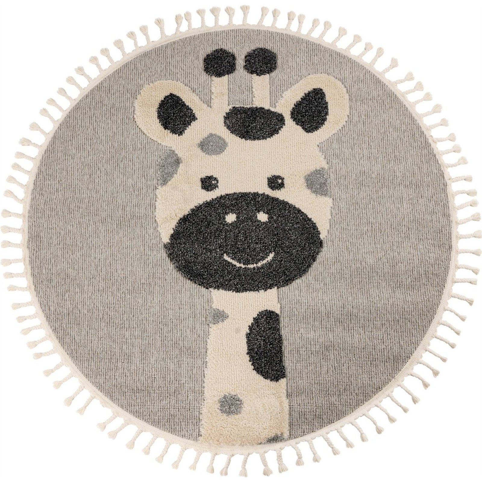 Tapis rond enfant motif girafe à relief 3d, ARTE ESPINA