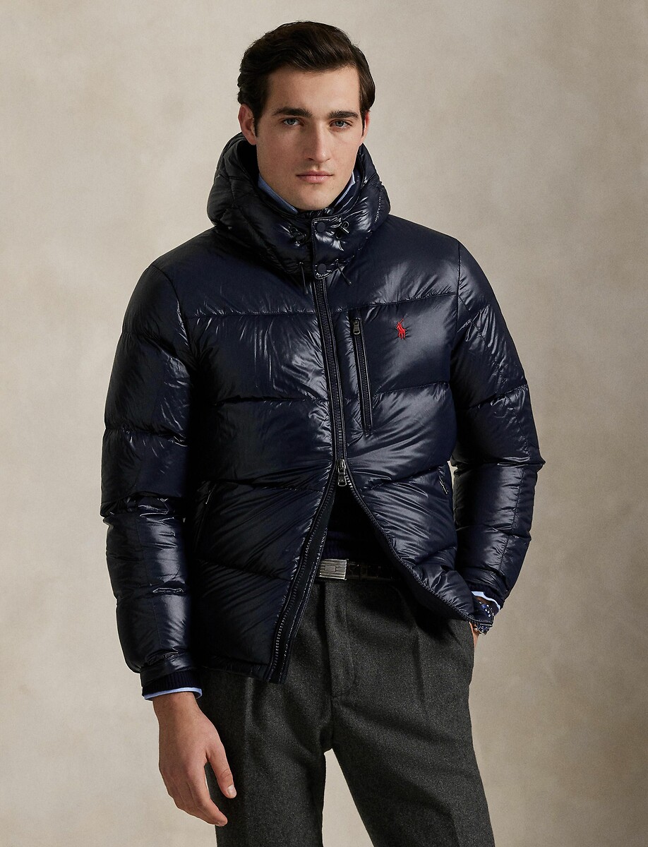 Gorham glanzende donsjas, POLO RALPH LAUREN