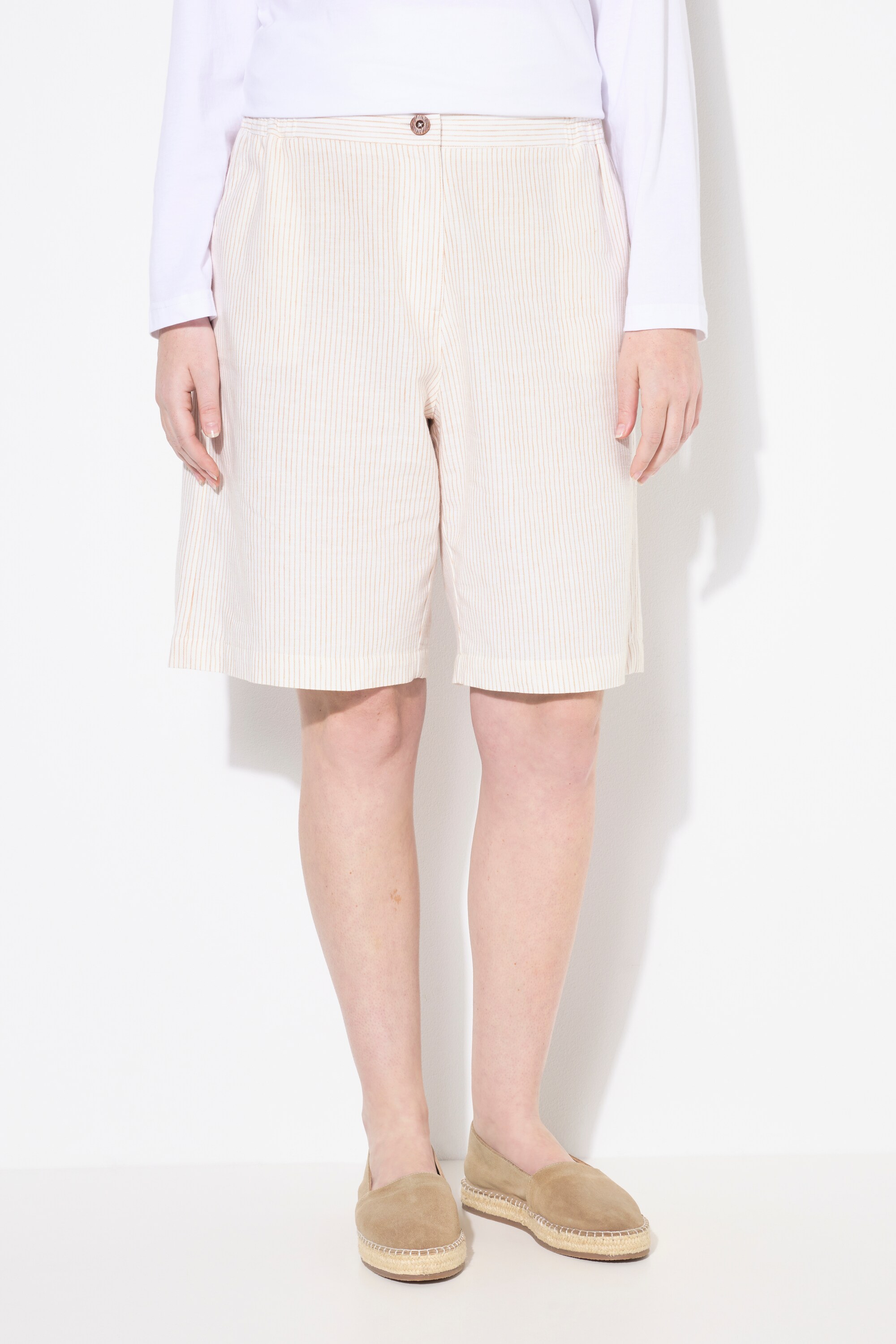 Short, rayures, jambes larges, ULLA POPKEN
