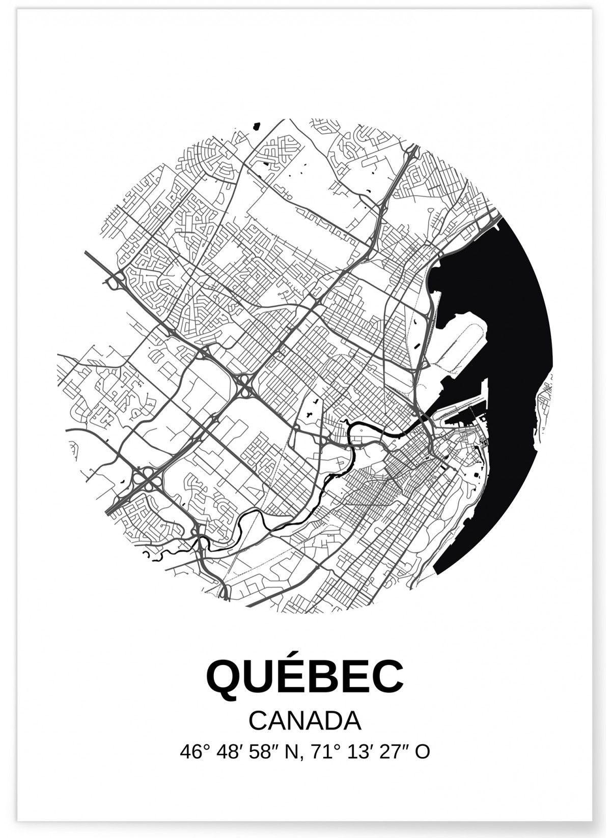 Affiche Carte Québec, L'AFFICHERIE