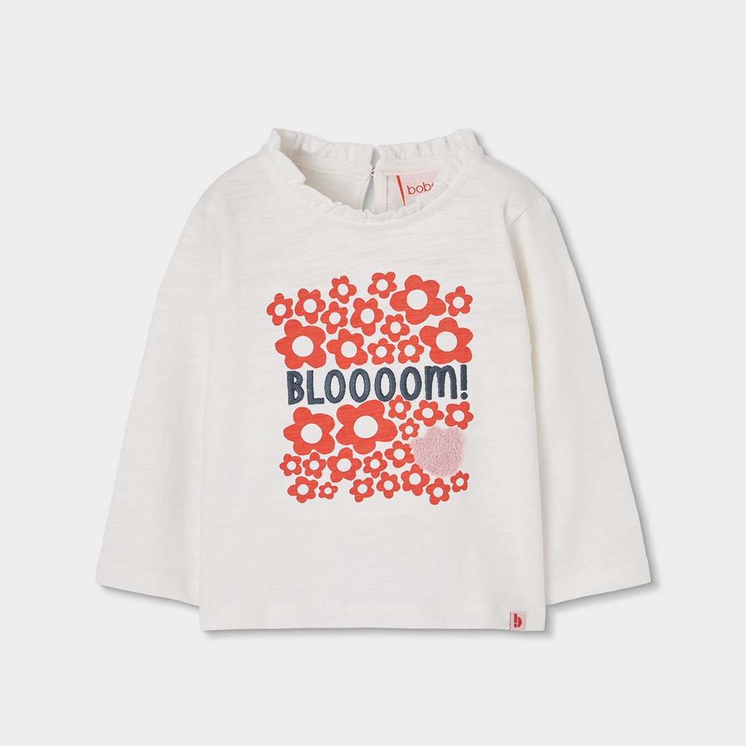 T-shirt fille imprimé fleurs, BOBOLI