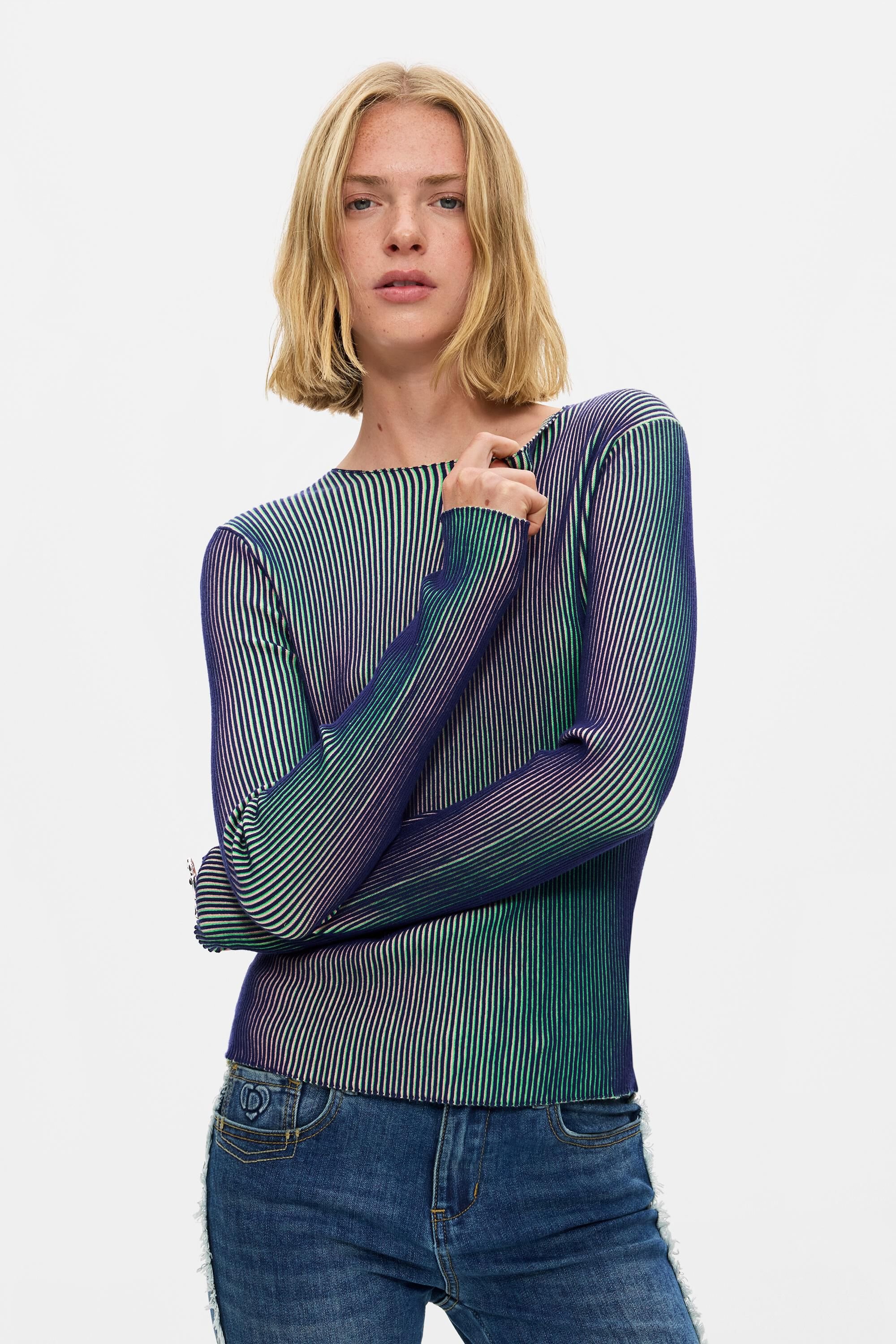 Pull en maille irisée, DESIGUAL