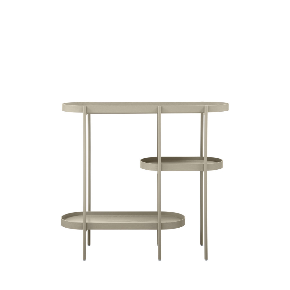 Console ovale en bois et métal L90cm- NOAN, WOOOD