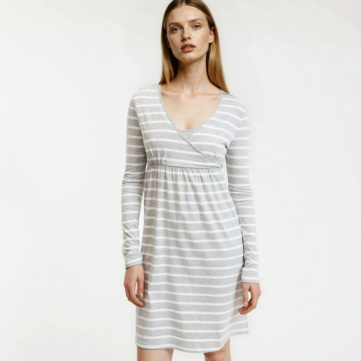 Camicia da notte premaman cotone bio, LA REDOUTE COLLECTIONS