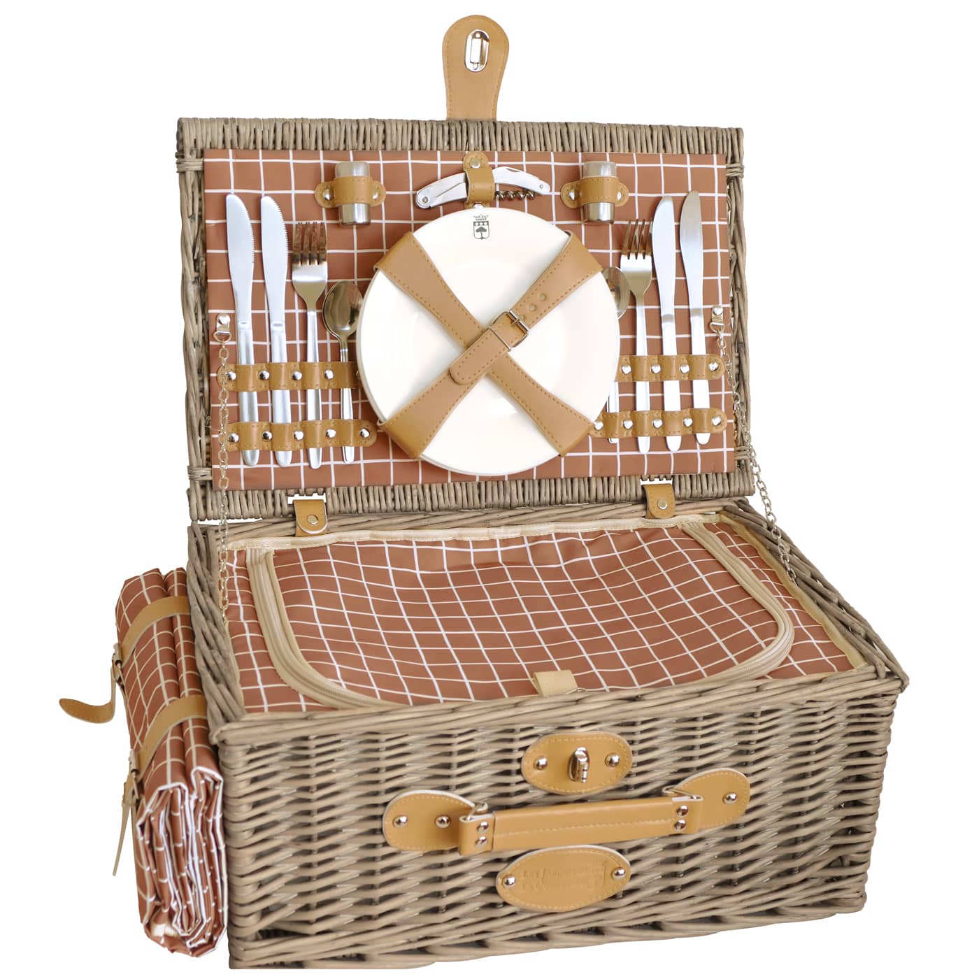 Panier pique-nique Monceau - 4 personnes, LES JARDINS DE LA COMTESSE
