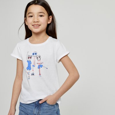 Pack of 3 T-Shirts in Cotton with Crew Neck LA REDOUTE COLLECTIONS