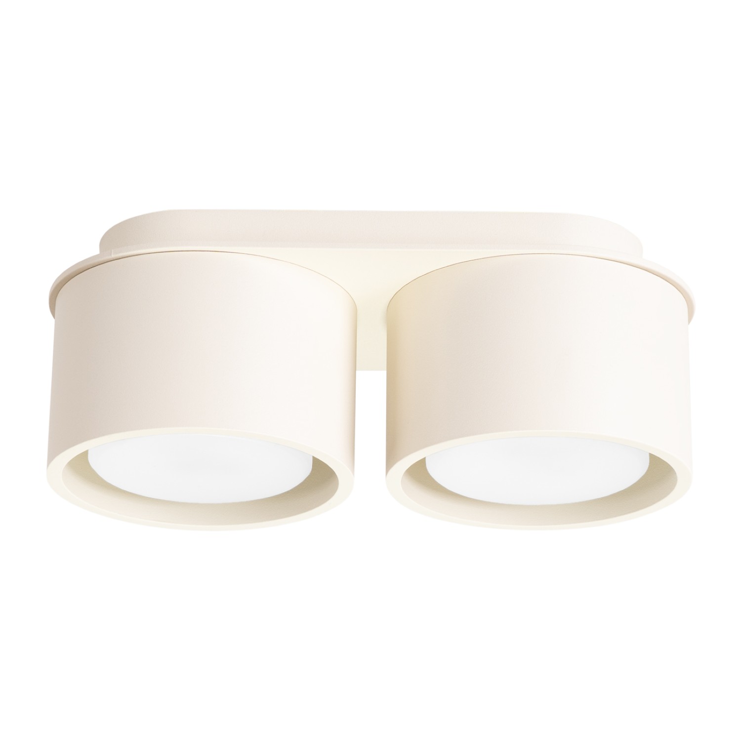 Plafonnier Aluminium Beige Gx53 2 MODO, EDEN
