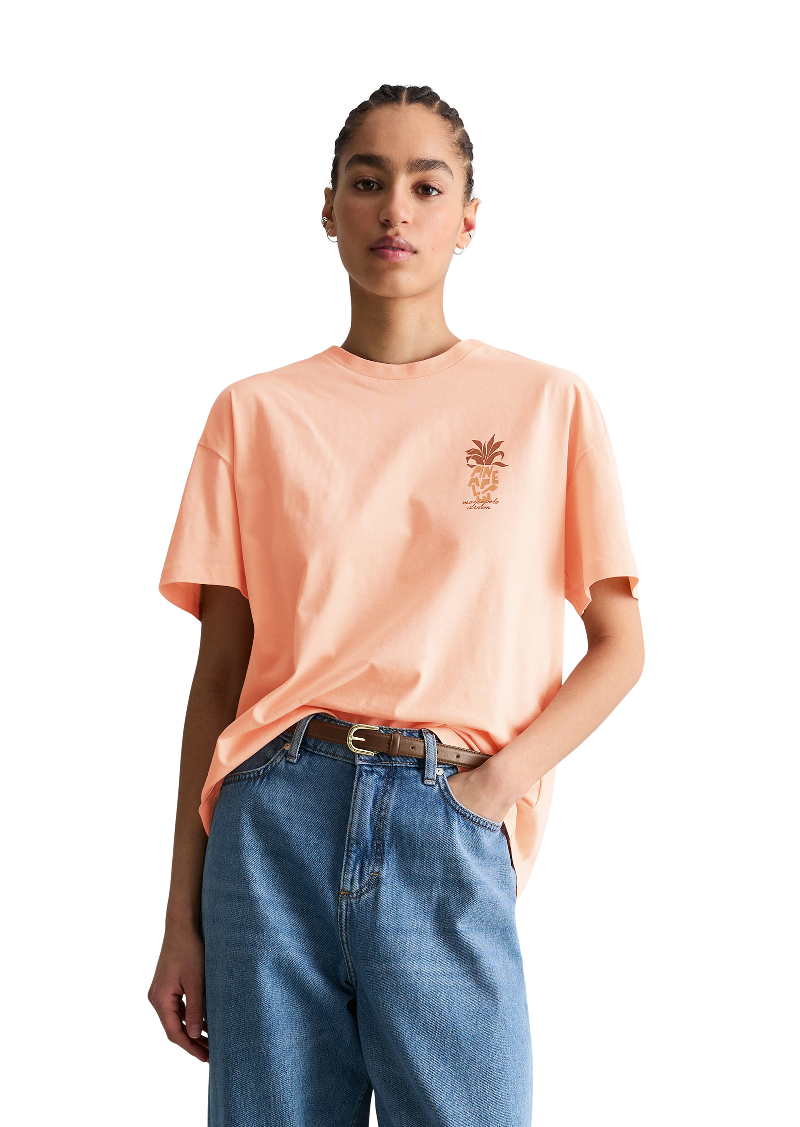 T-shirt DfC relaxed en Basic Single Jersey, MARC O’POLO DENIM