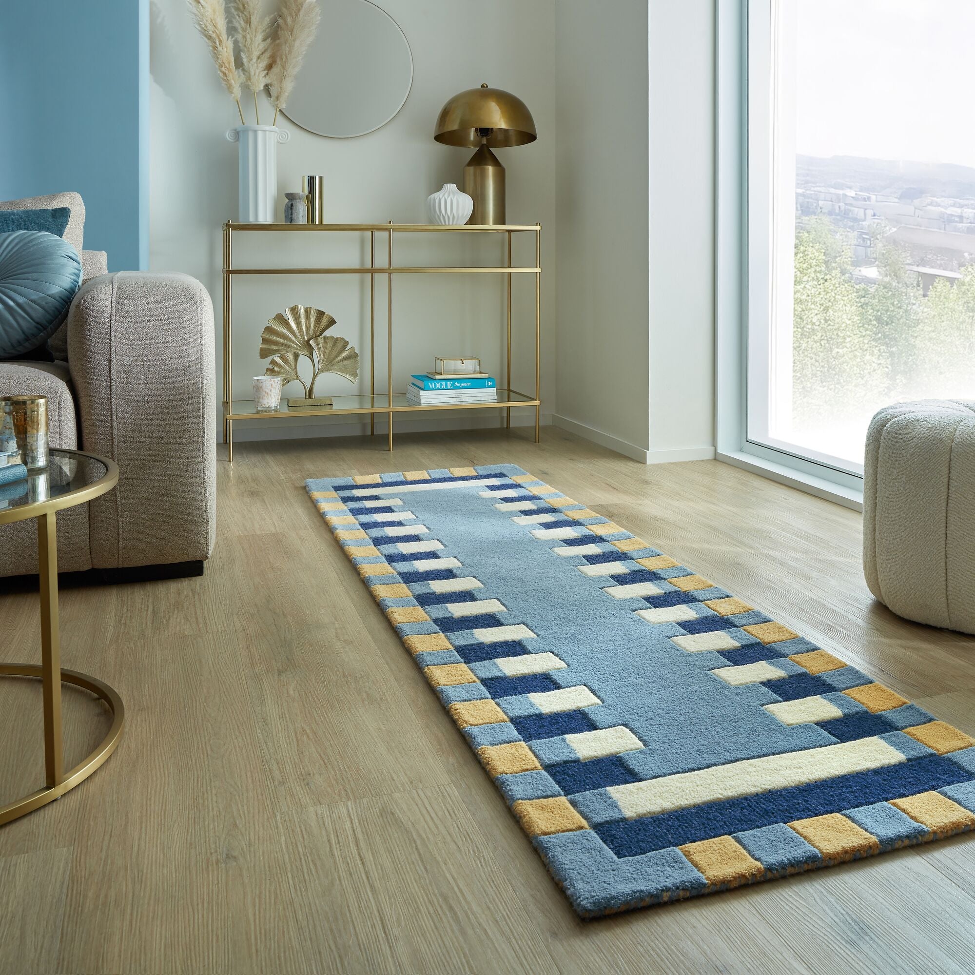 Tapis en laine de couloir KAI, FLAIR RUGS