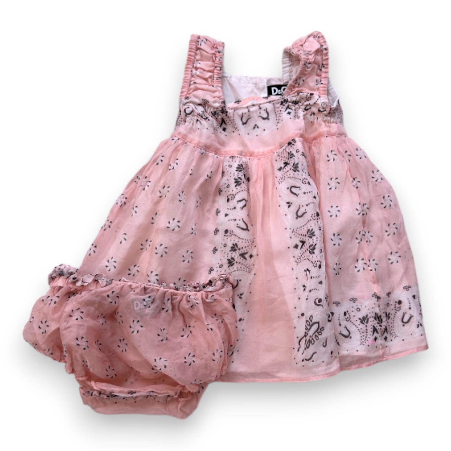 Robe bebe tres bon etat rose Dolce Gabbana La Redoute