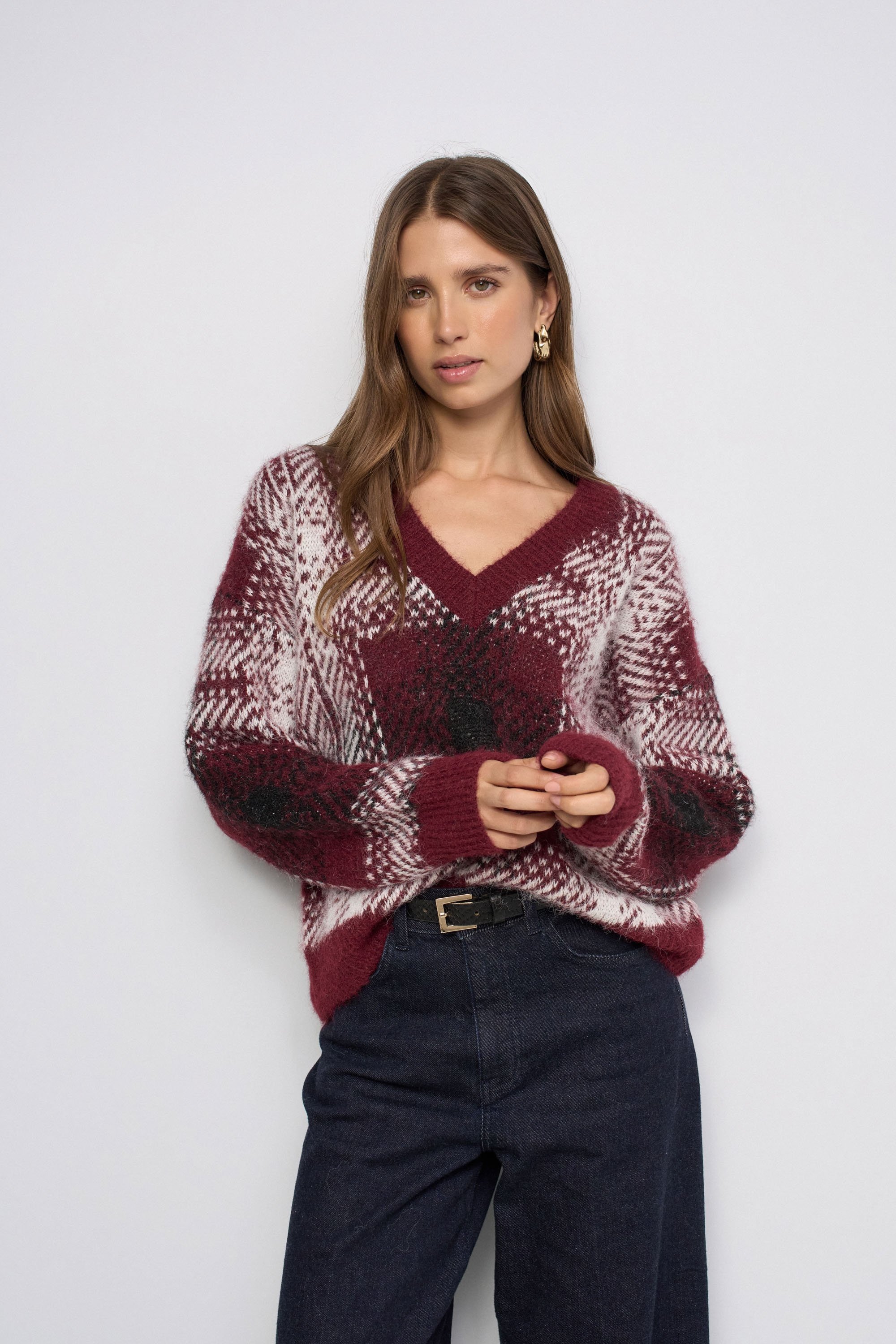 PULL EN MAILLE AVEC LAINE, SALSA JEANS