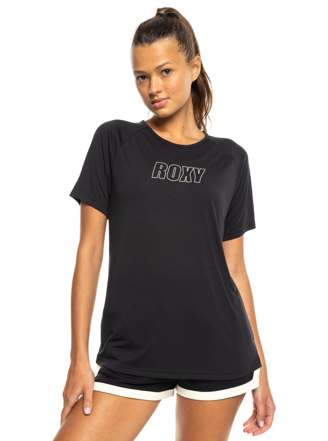 T-Shirt de sport, manches courtes, col rond, ., ROXY
