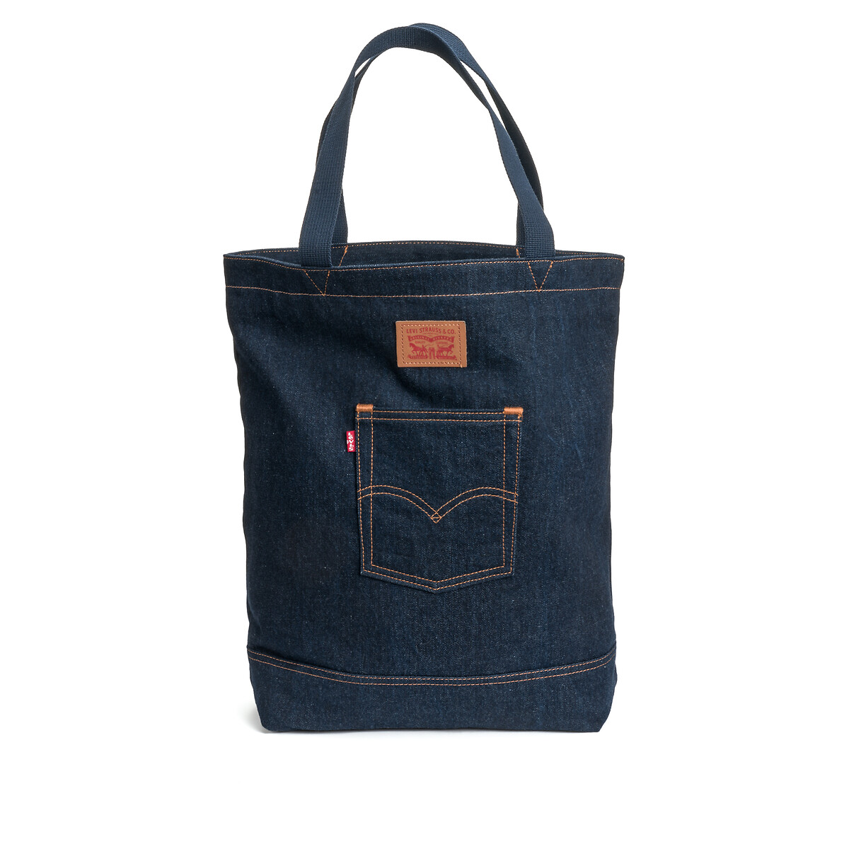 Image of Back Pocket Tote Bag in Denim