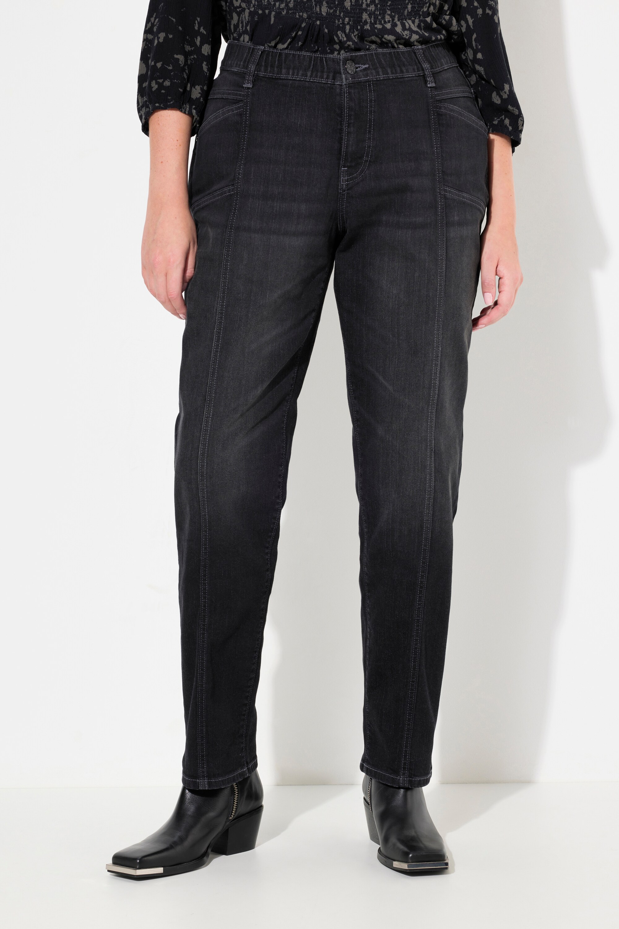 Jean Boyfriend jambe large, 4 poches, ULLA POPKEN