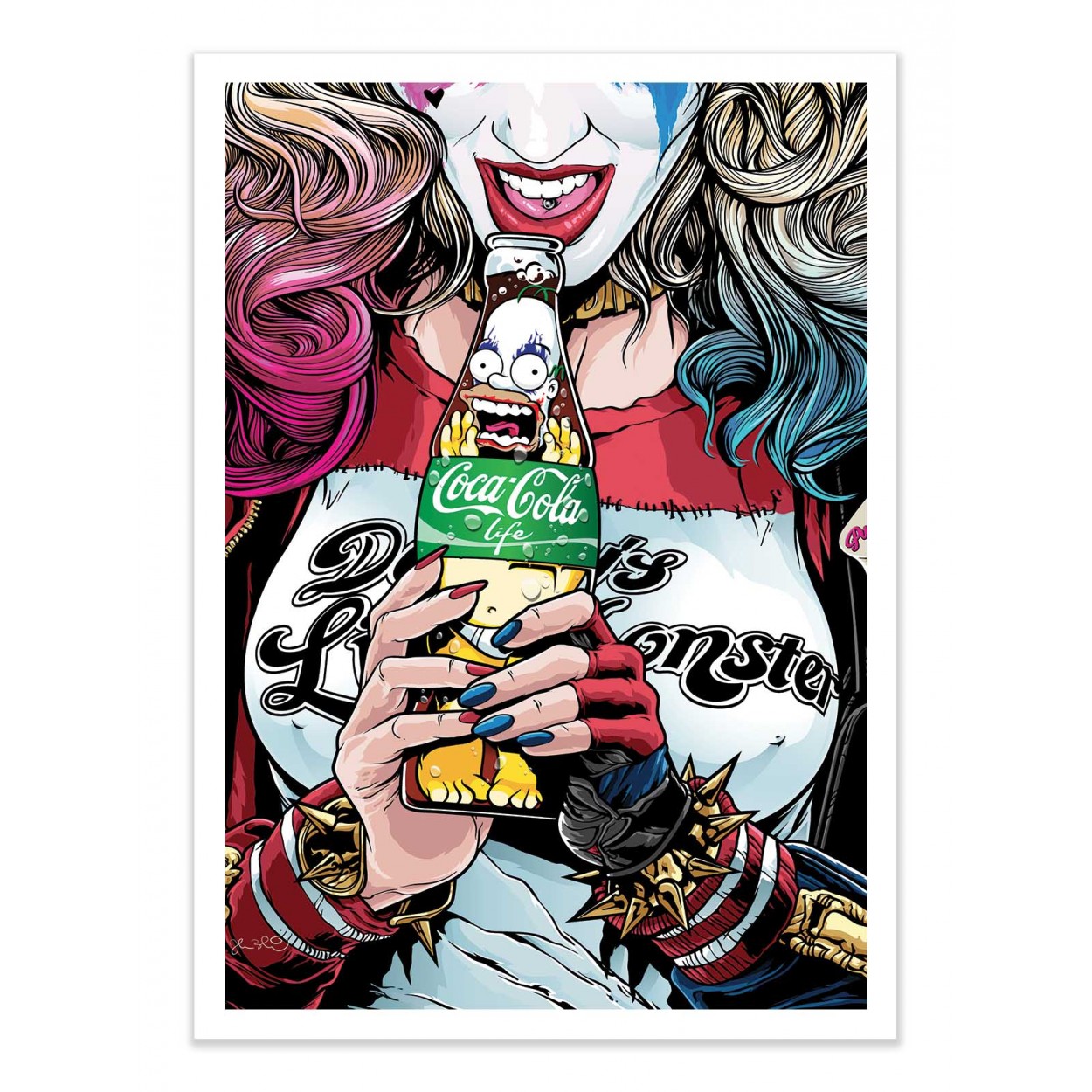 Affiche d’art et cadre noir 50 x 70 cm - Harley - Joshua Budich, WALL EDITIONS