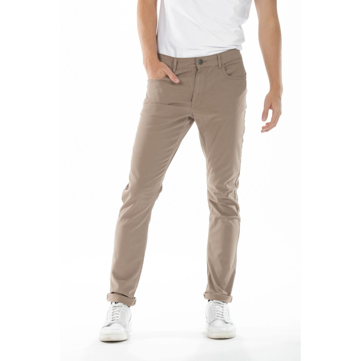 Taille: W35 Miinto Homme Vêtements Pantalons & Jeans Jeans Coupe droite Homme Straight Trousers Beige 