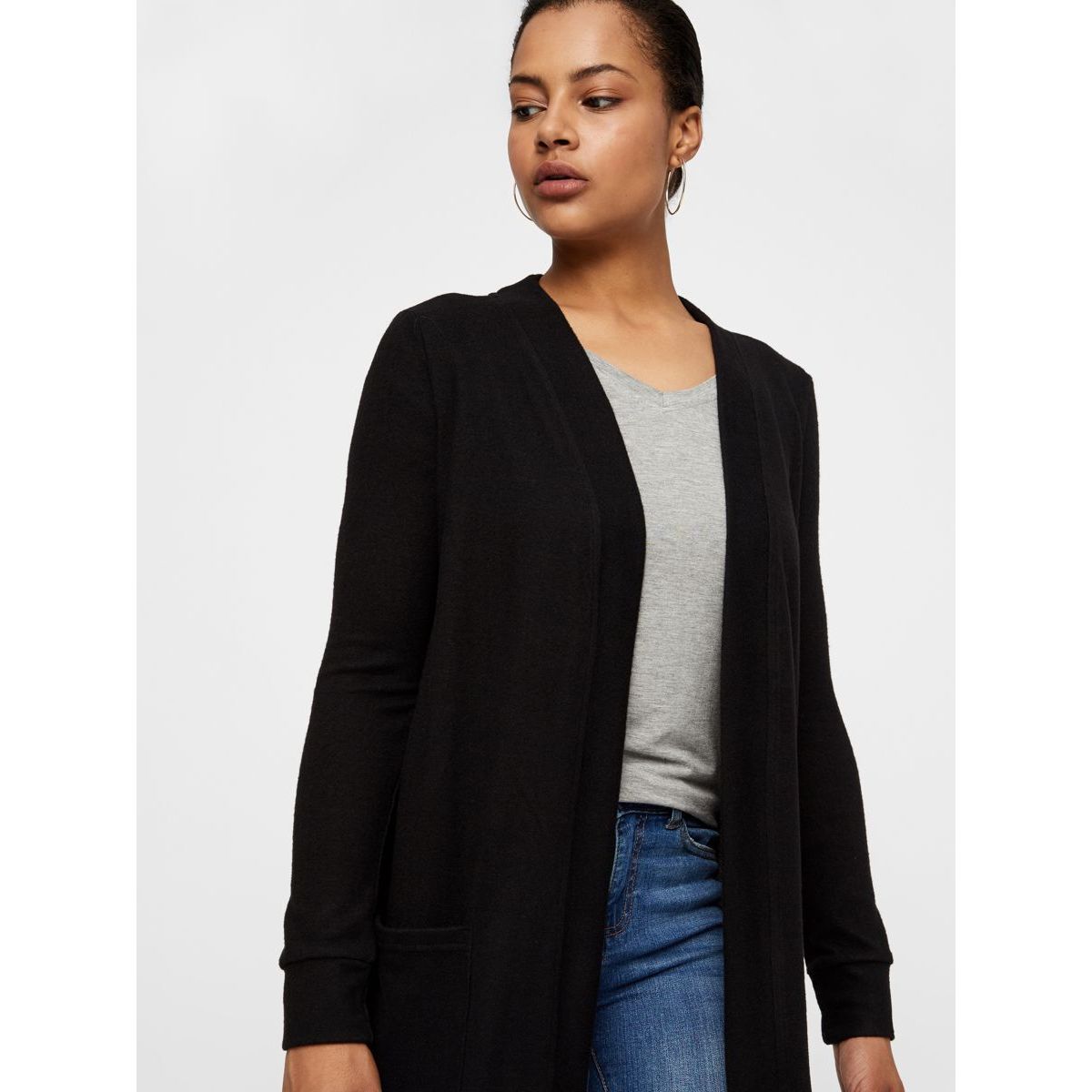 Gilet noir zippé online femme