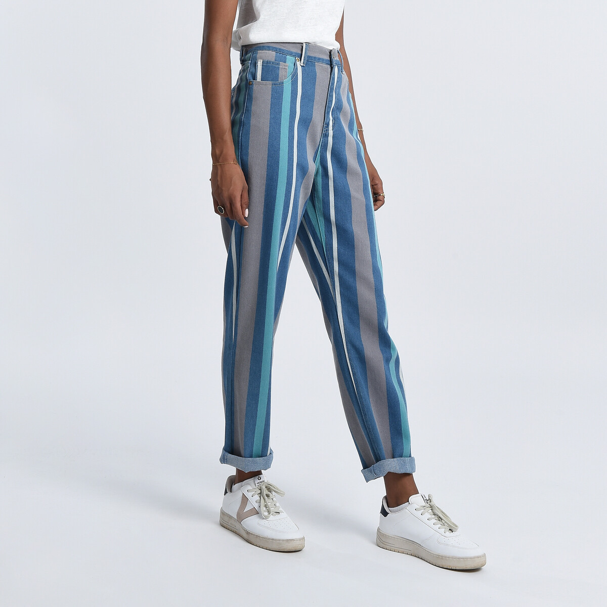 Striped clearance denim jeans