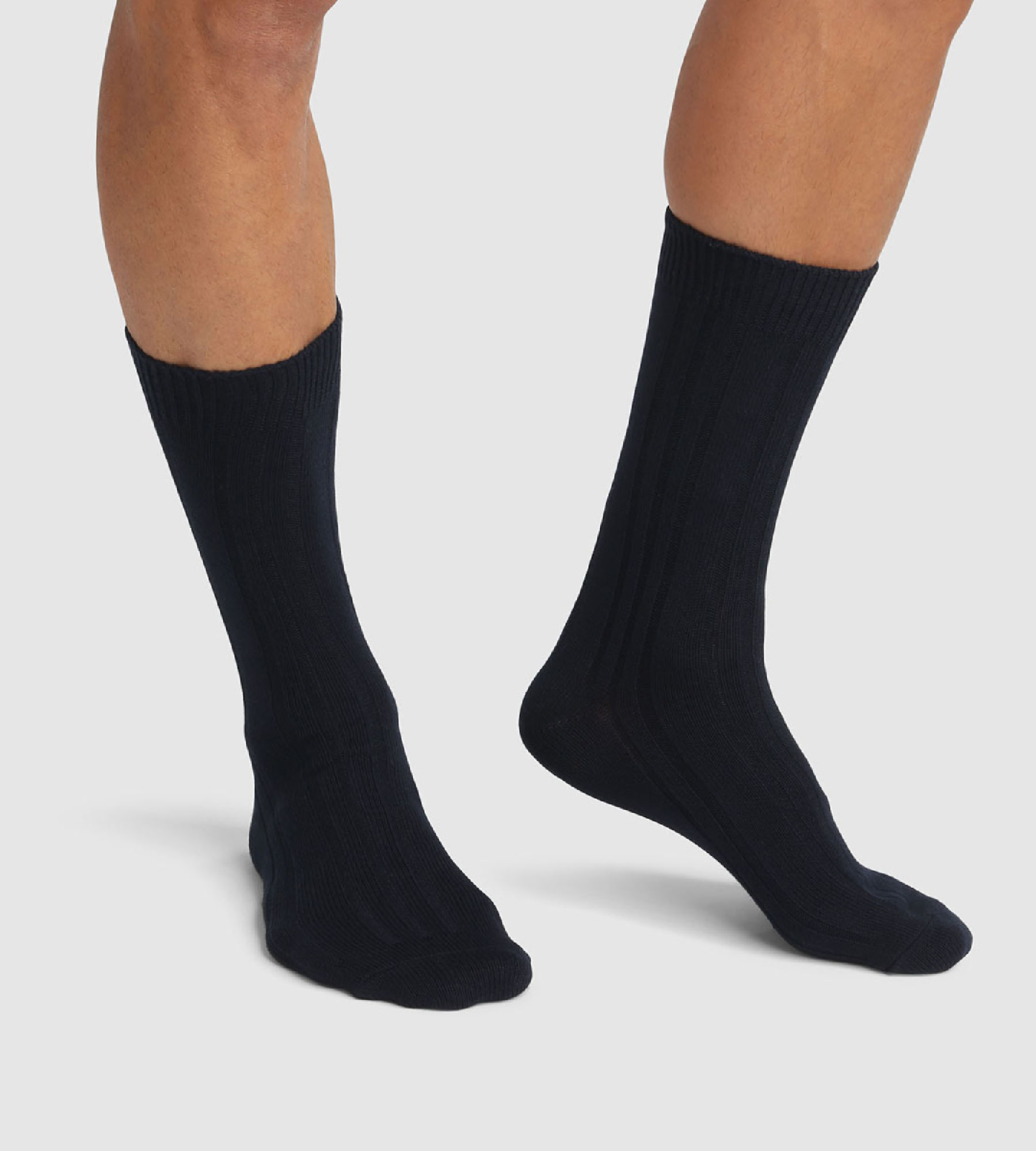 Lot de 2 paires de Chaussettes Mi-Hautes Bambou, DIM