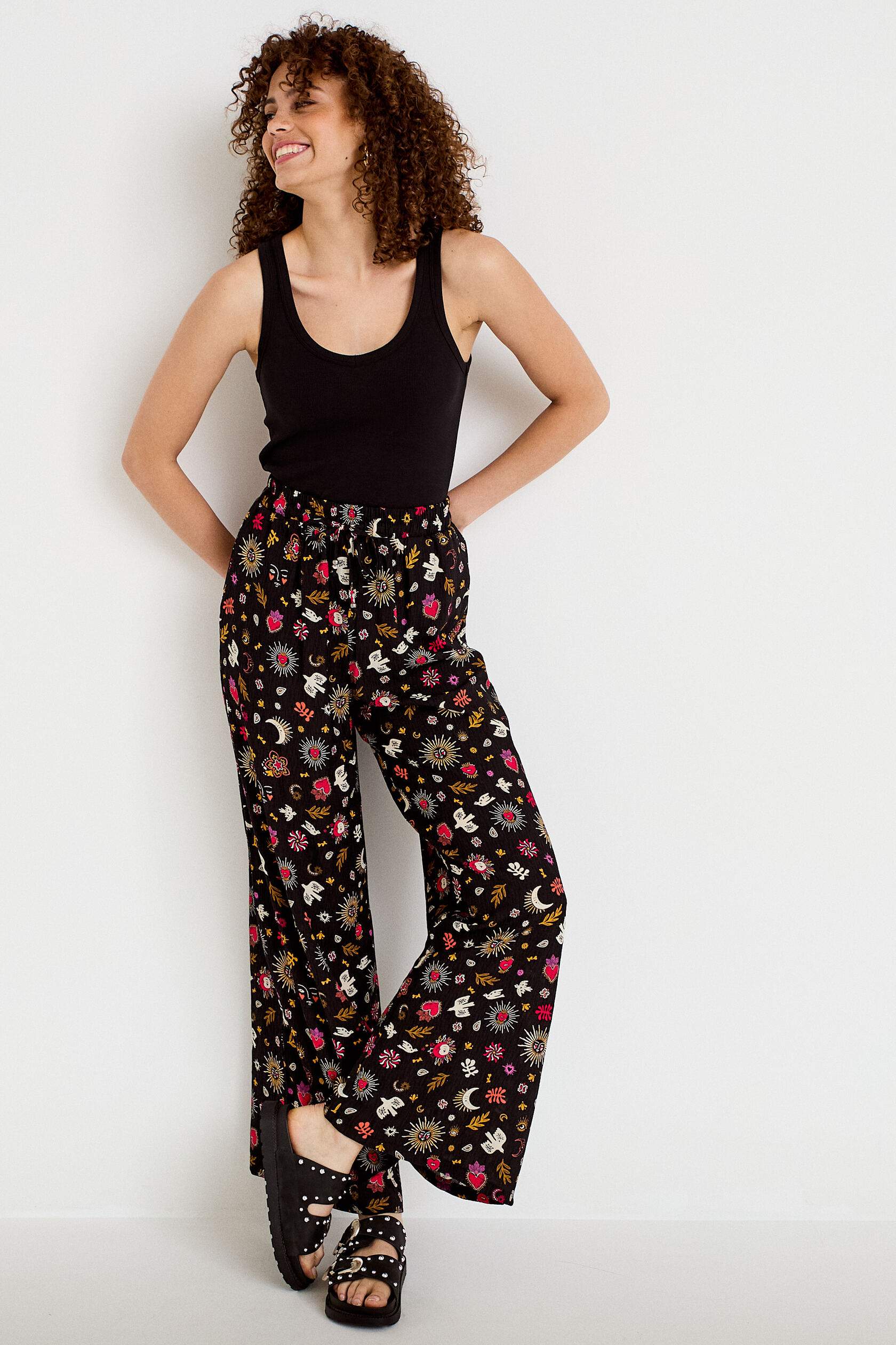 Pantalon large taille standard, CACHE CACHE
