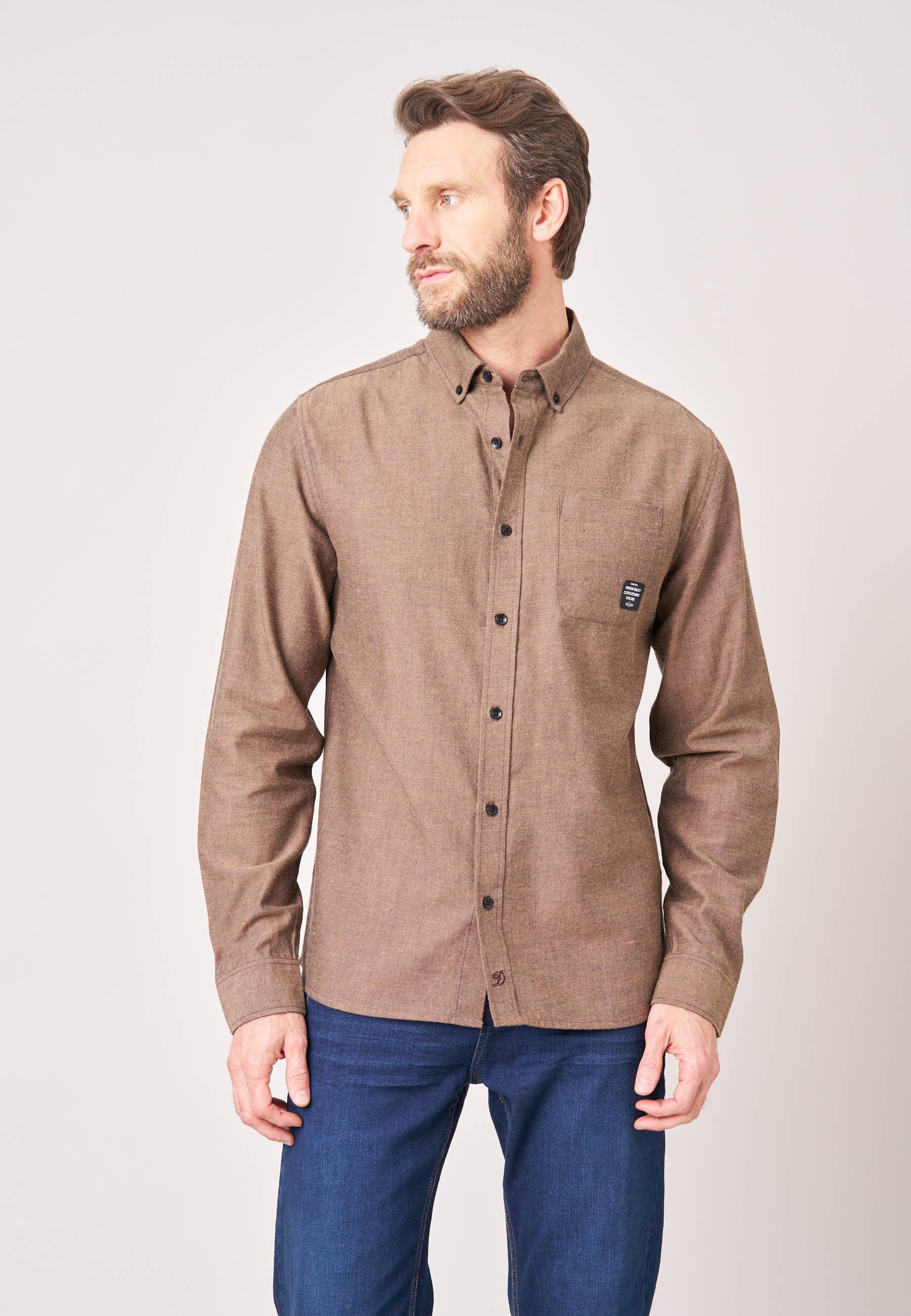 Chemise regular homme en twill 100% coton BUSSY, DEELUXE