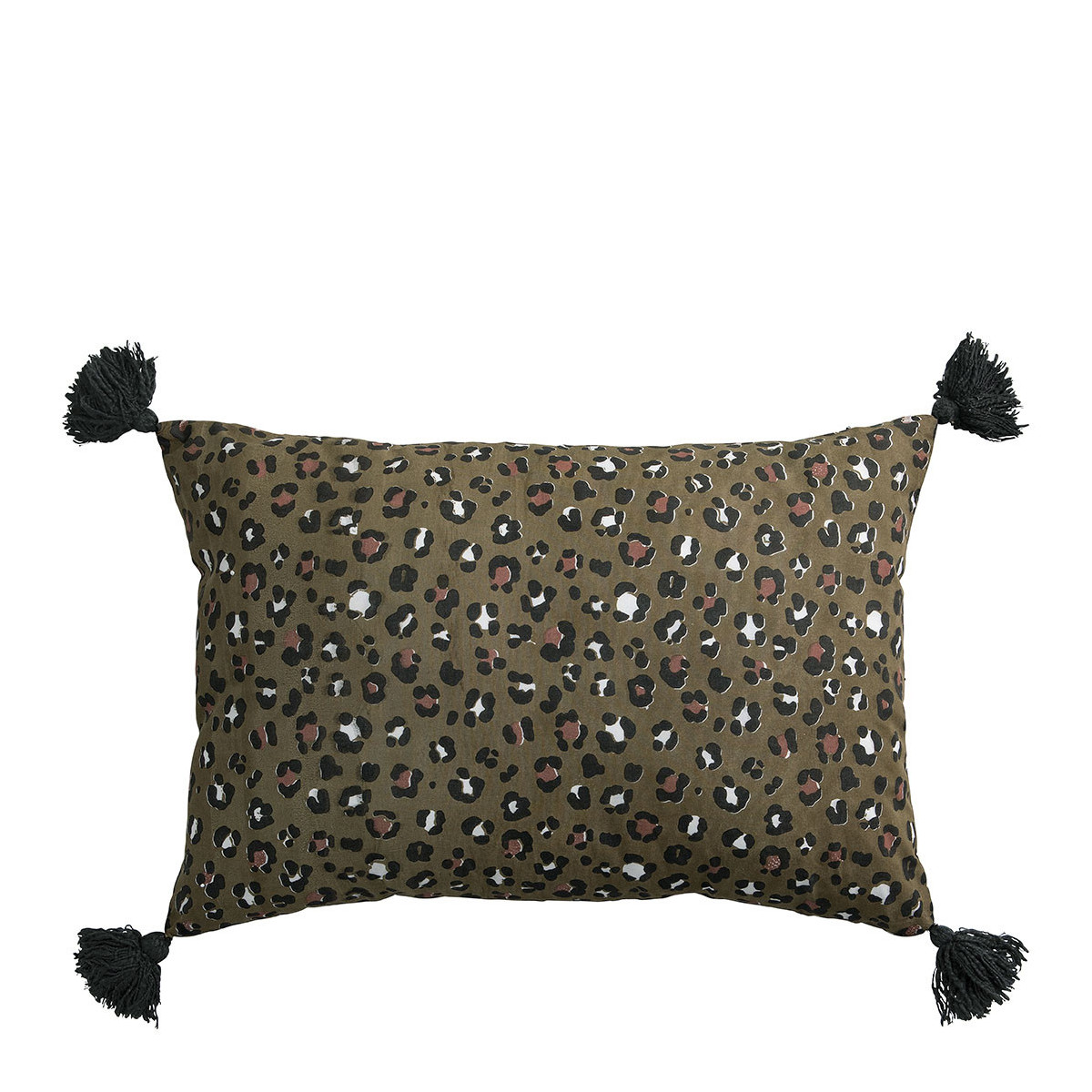 Housse de coussin polycoton, BLANC D’IVOIRE
