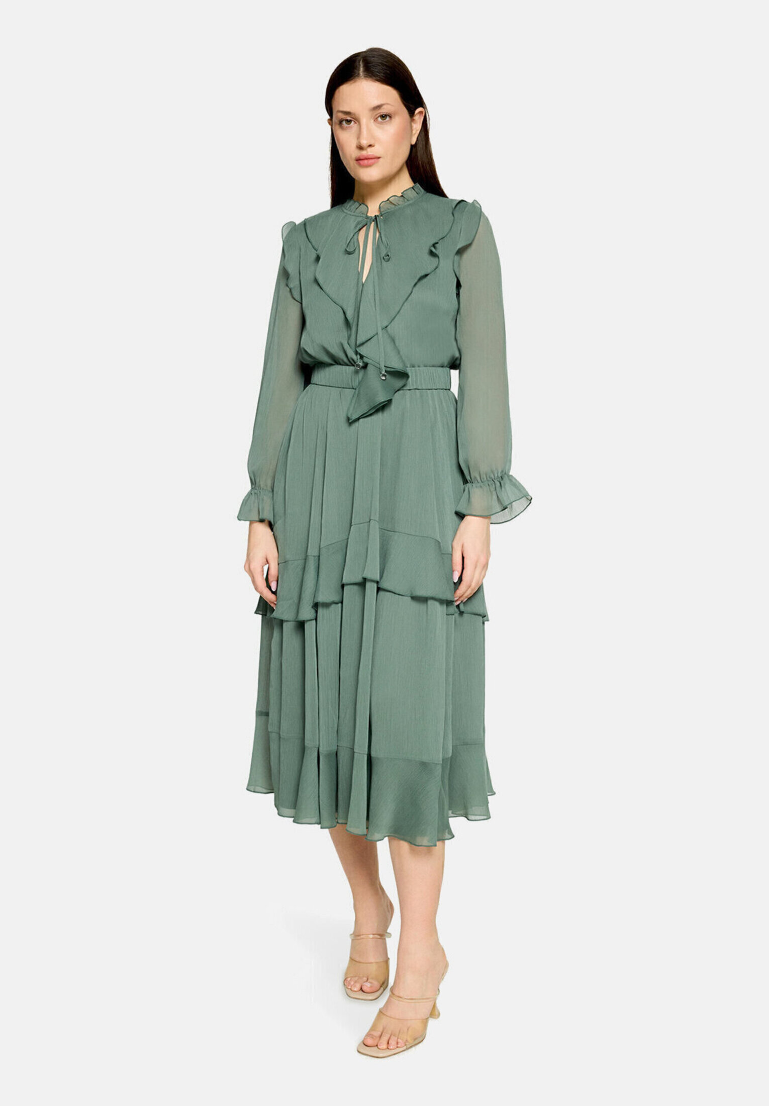 Robe de cocktail à volant, VERA MONT