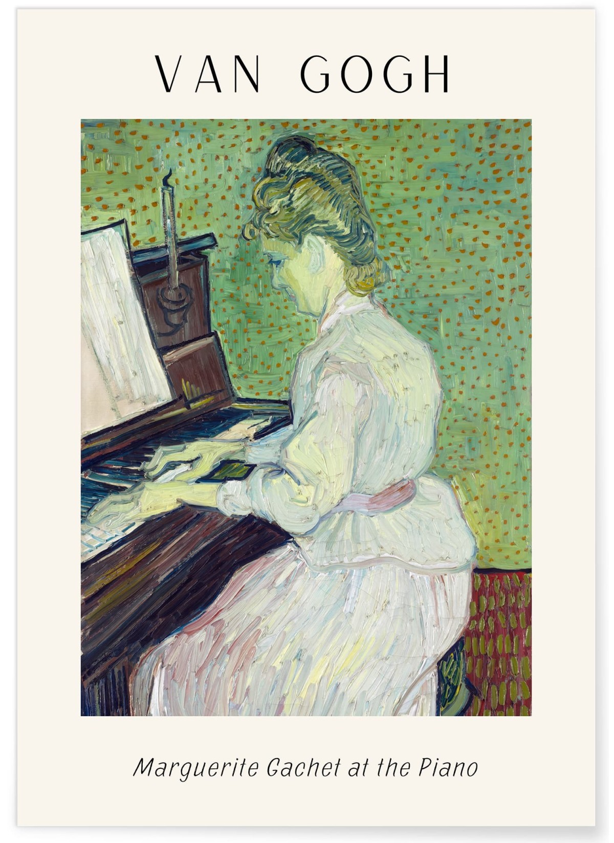 Affiche Van Gogh - Marguerite Gachet at the Piano, L'AFFICHERIE